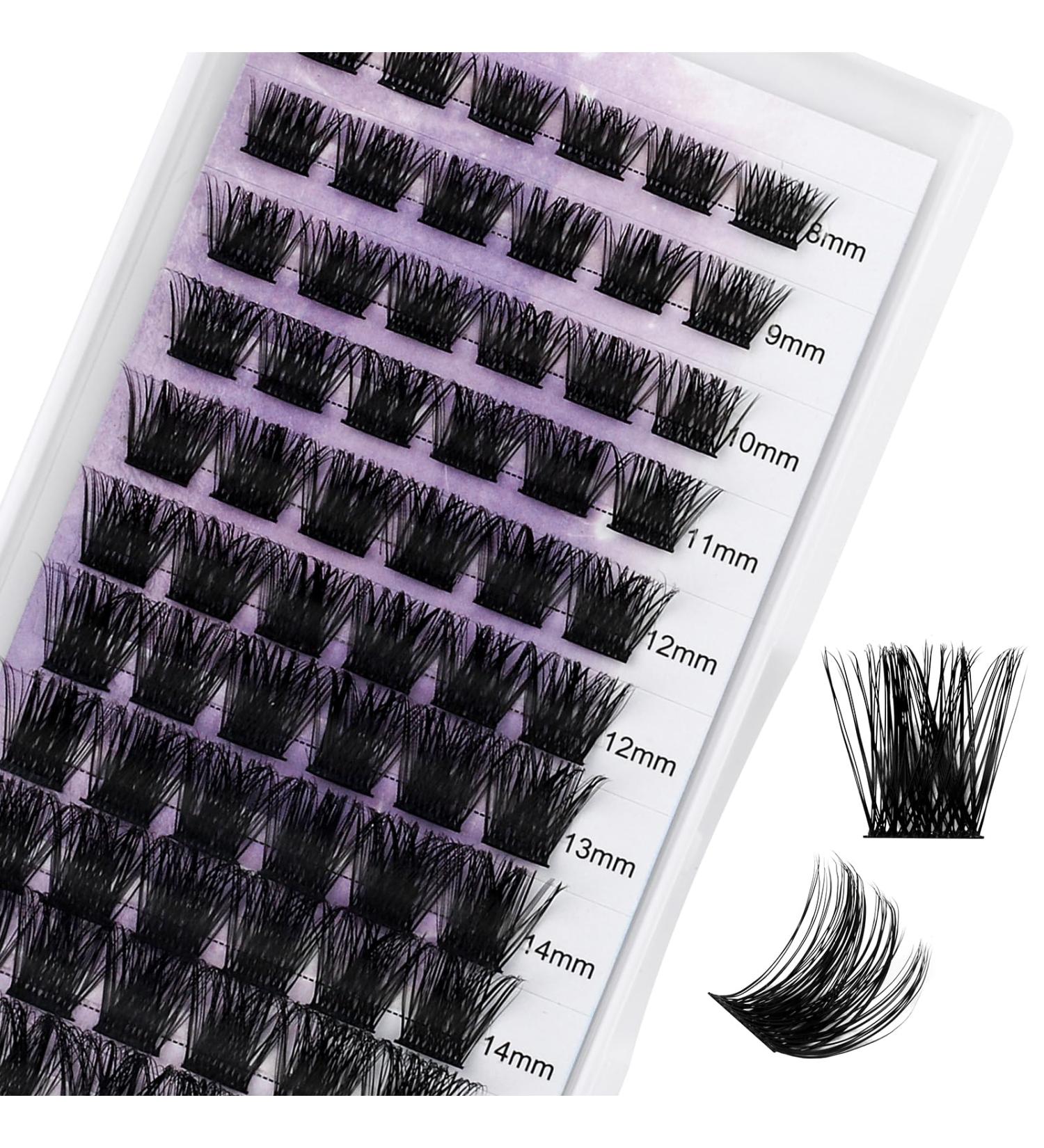 D Curl 0.07mm Cluster Lash Extensions 8-16mm Mix - Soft, Wispy & Wide Stem | XHFD-FD18-0.07-D - Buy Online on GoSupps.com