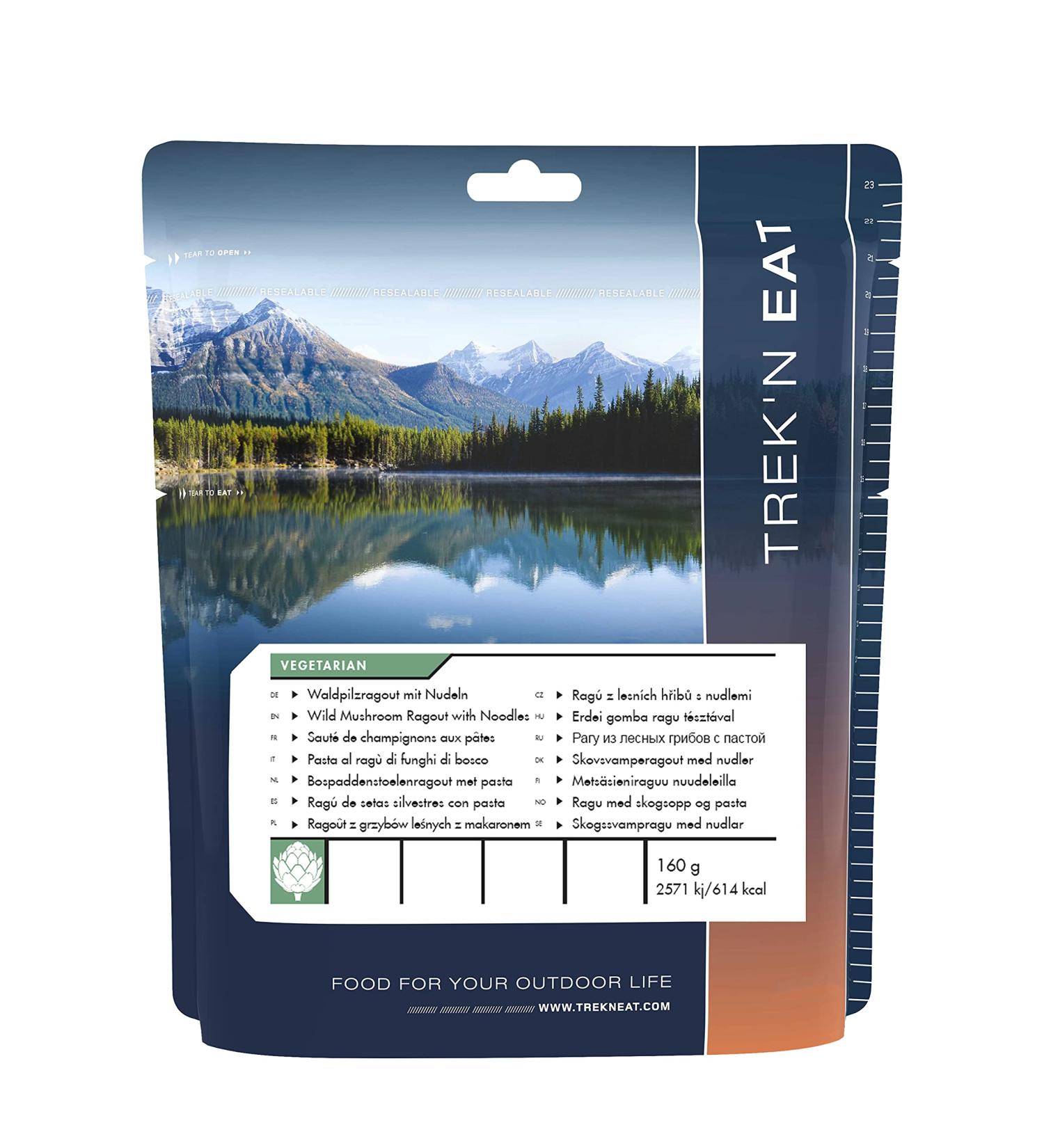 Trekn Eat Forest Mushroom Ragout with Noodles - Gourmet Vegan Meal International Shipping - Buy Online on GoSupps.com