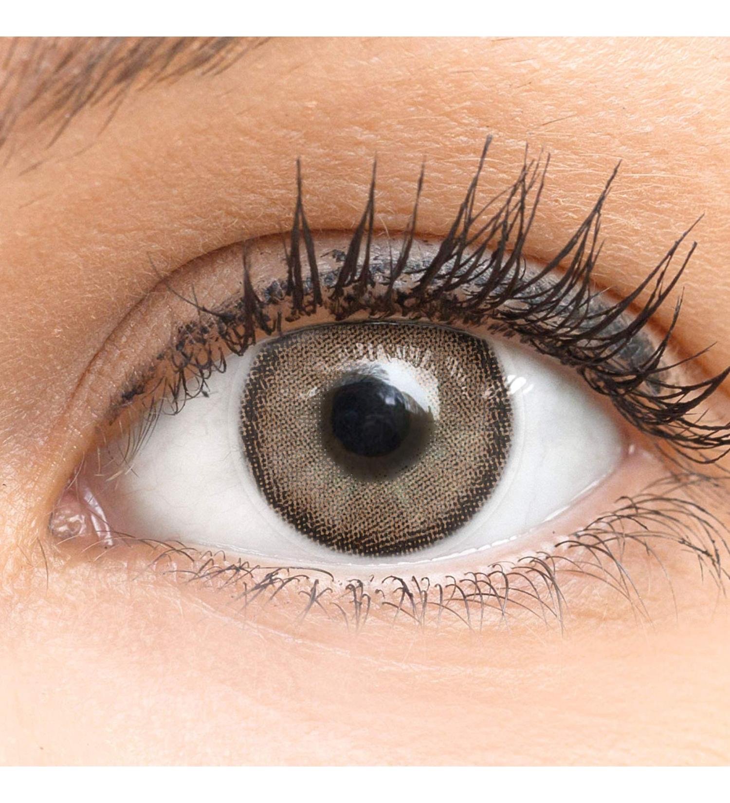 Brown Contact Lenses - Bella Brown Braun Silicone Comfort | Glamlens | 1 Pair with Container | Dia 14.20mm | No Prescription - 0.00 Dioptria - Buy Online on GoSupps.com