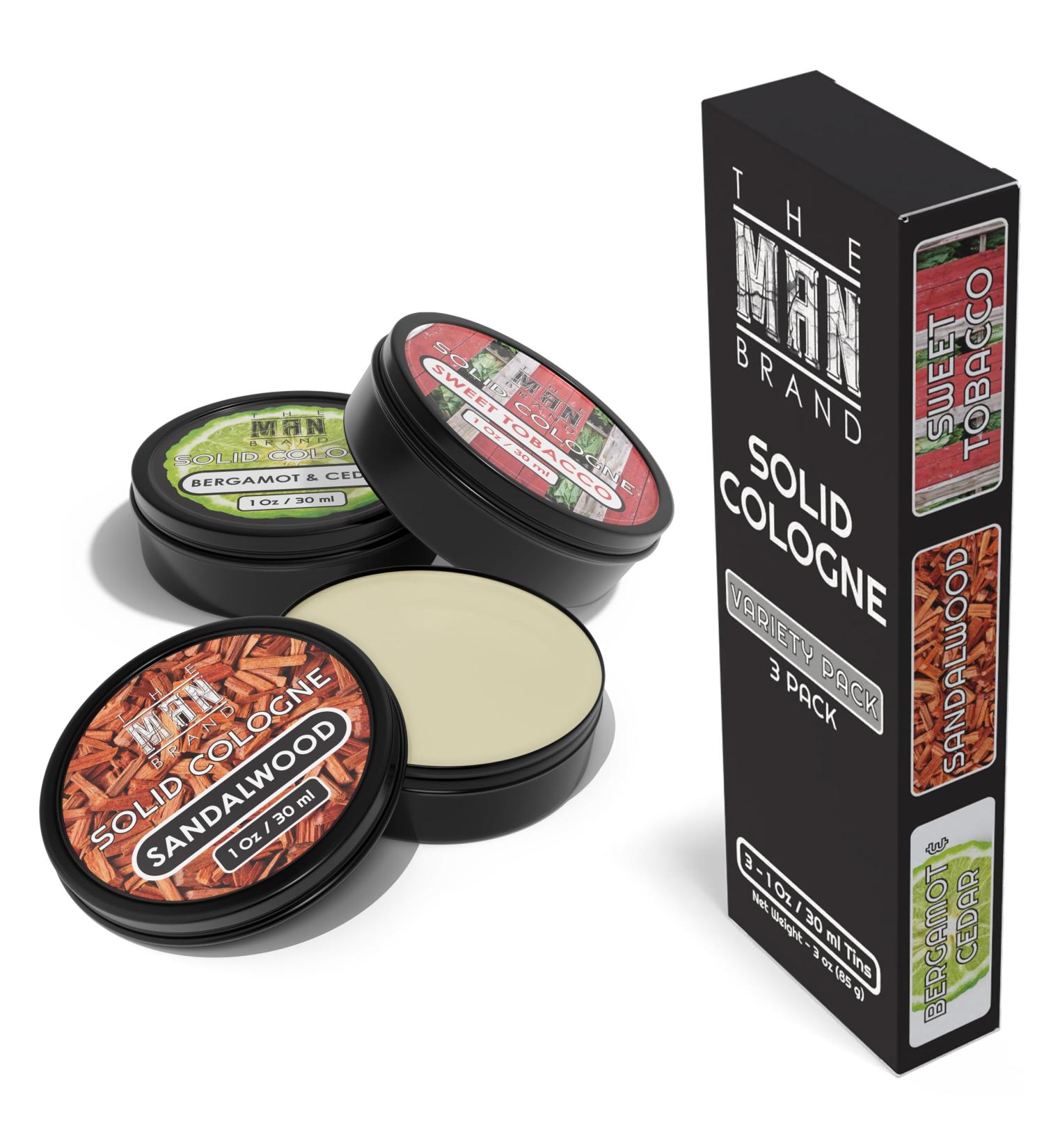 Solid Cologne Men's Cologne Sample Set Solid Perfume with a Sweet Tobacco Citrus Bergamot and Sandalwood Men's Fragrance (1 Ounce (Pack of 3) Bergamot and Cedar/Sandalwood/Sweet Tobacco) - Buy Online on GoSupps.com