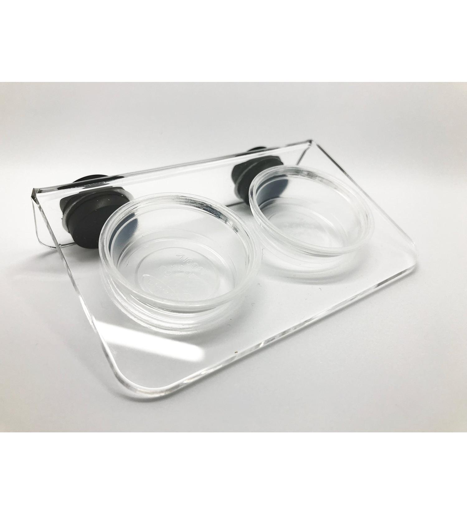 geckoshop.co.uk Magnetic Reptile Feeding Ledge (Small Clear) Small Clear - Buy Online on GoSupps.com