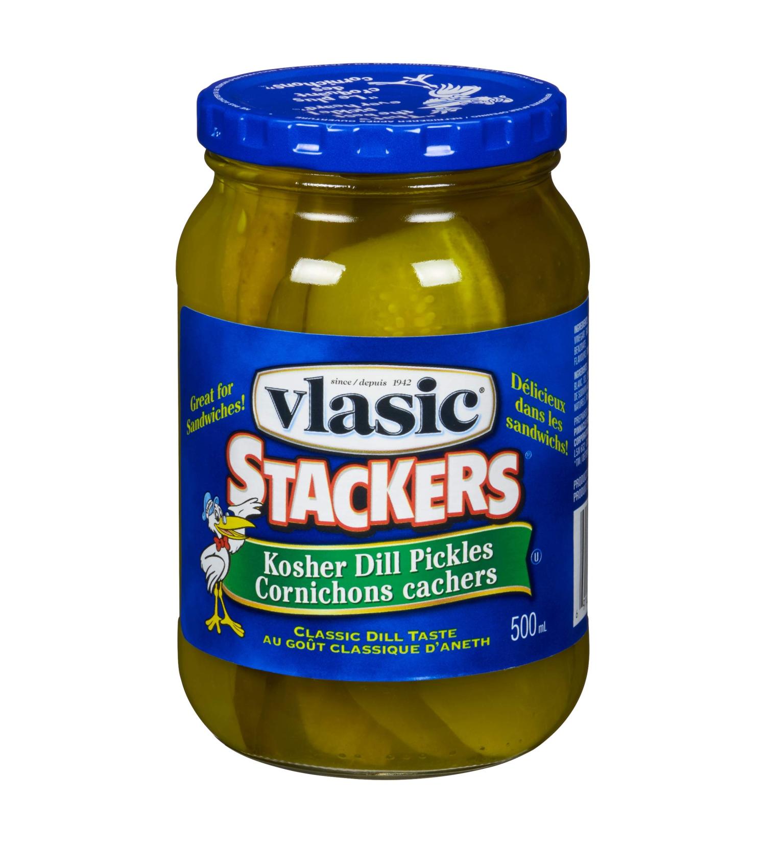 Vlasic Stackers Kosher Dill Pickles 500ml - Buy Online on GoSupps.com