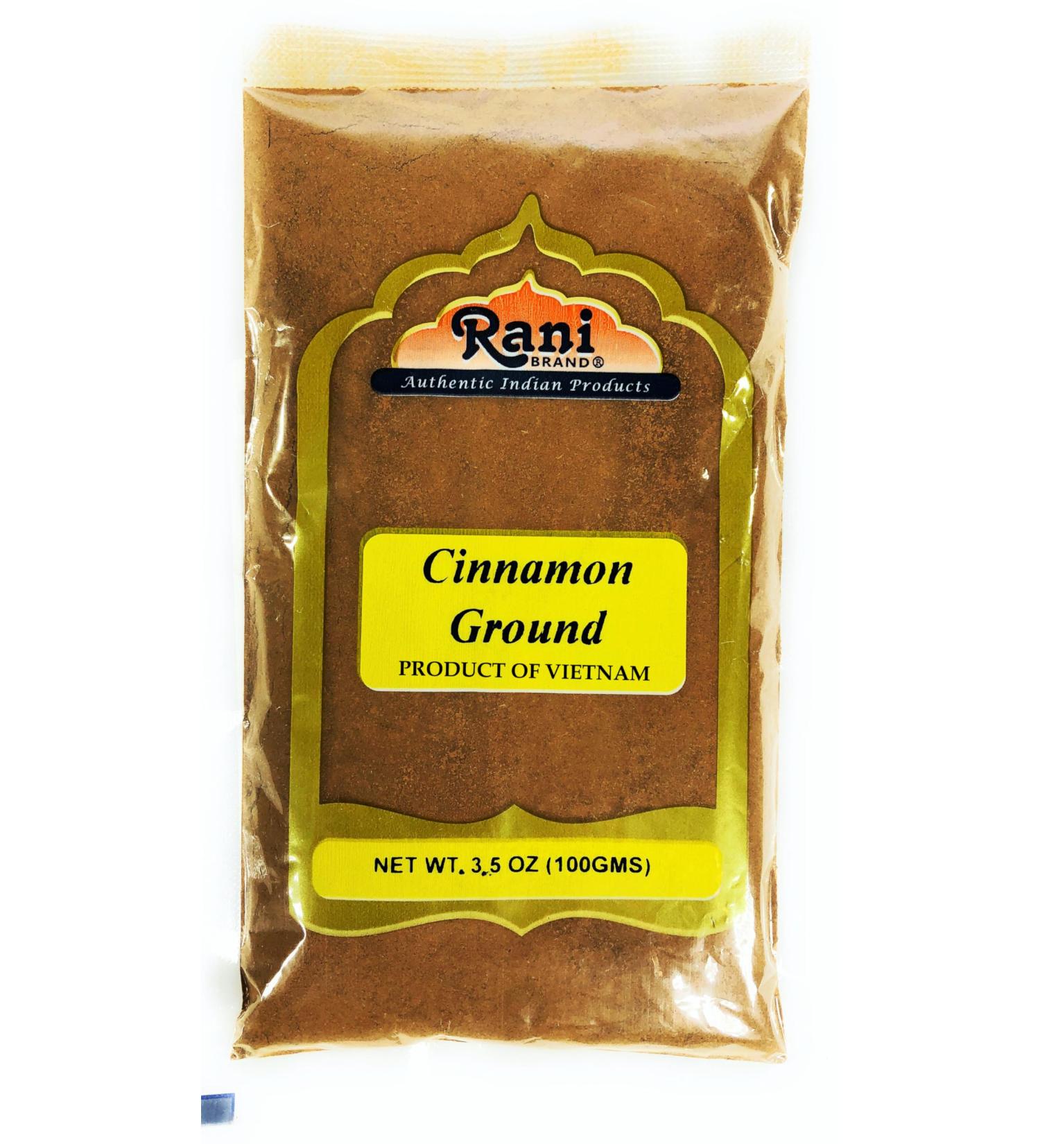 Rani Cinnamon Powder (Ground) Spice 3.5oz (100g) - All Natural, Vegan, Gluten-Friendly, NON-GMO | 100g Bag - Buy Online on GoSupps.com