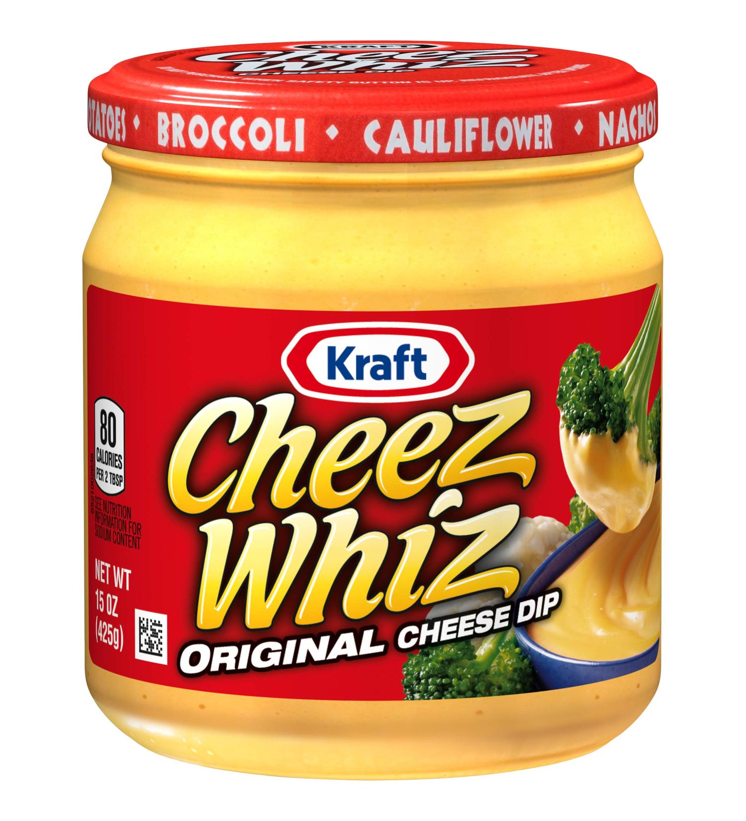 Cheez Whiz Original Cheese Dip 15 oz Jar - Creamy Cheese Sauce - 1 Pack - Buy Online on GoSupps.com