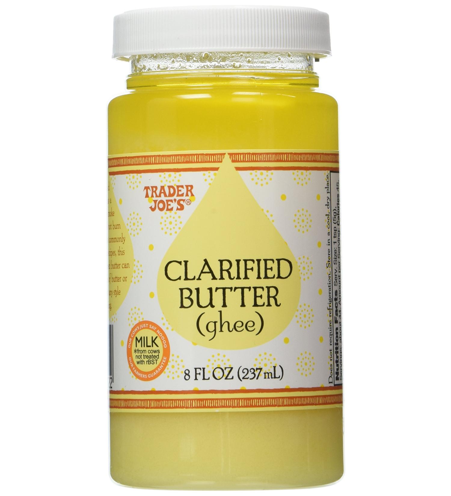 Trader Joe's Clarified Butter (Ghee) - 2 x 8 oz Jars - Buy Online on GoSupps.com