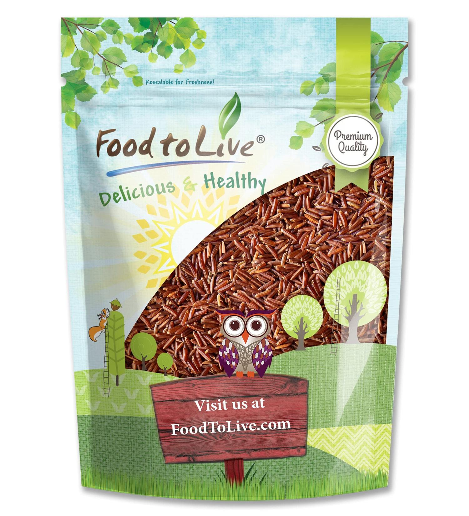 3 lbs Red Long-Grain Rice: Nutty Flavor, Non-Sticky, Vegan. Protein & Antioxidant-Rich for Pilafs, Salads & Stir-Fries - Buy Online on GoSupps.com