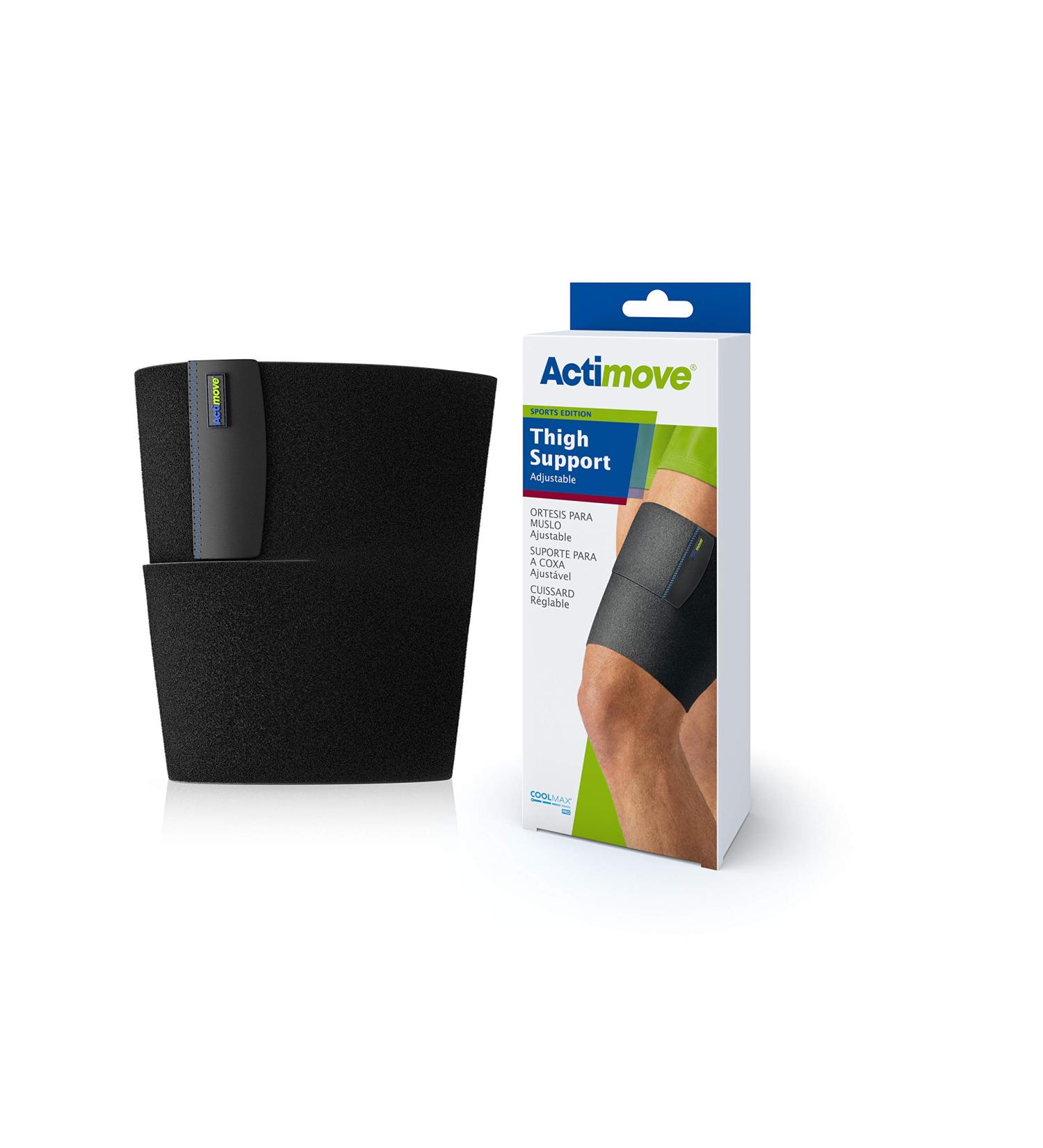 Actimove Thigh Support - Adjustable Universal Black | Best International Shipping - Buy Online on GoSupps.com