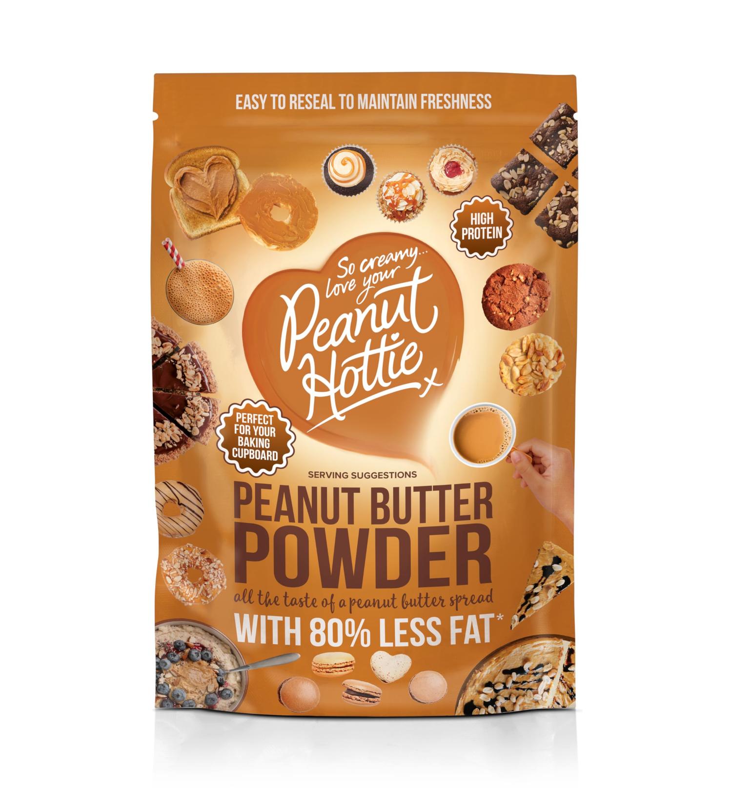 Peanut Hottie - Peanut Butter Powder (180g) All Natural Marco Friendly High Protein Low Calorie Low Fat Vegetarian Vegan Recyclable Ideal for Baking Smoothies & Cooking Single - Buy Online on GoSupps.com