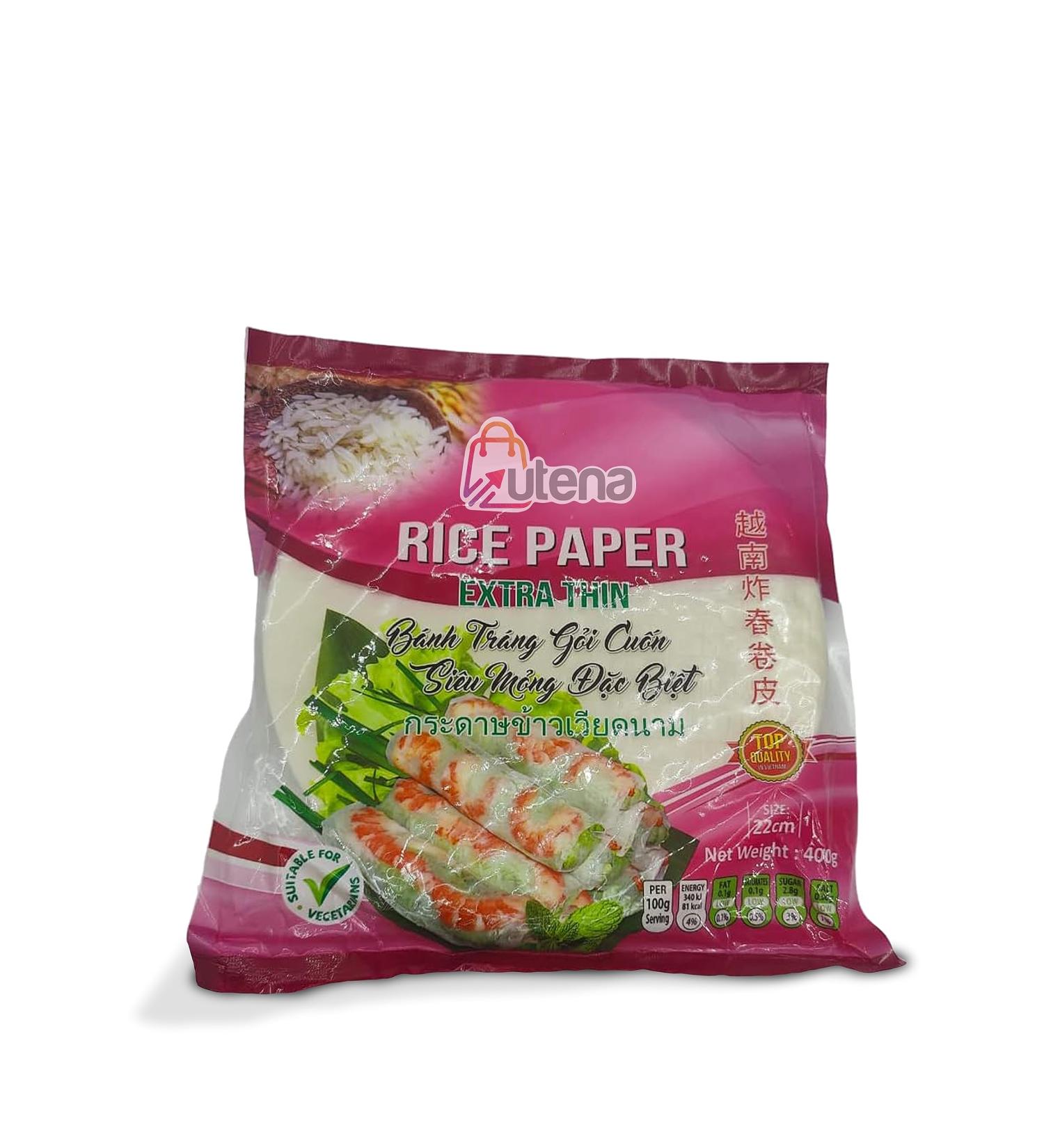 Vietnamese Rice Paper - Great for Spring Roll - Spring roll - 22 cm - Pack of 400g - Buy Online on GoSupps.com