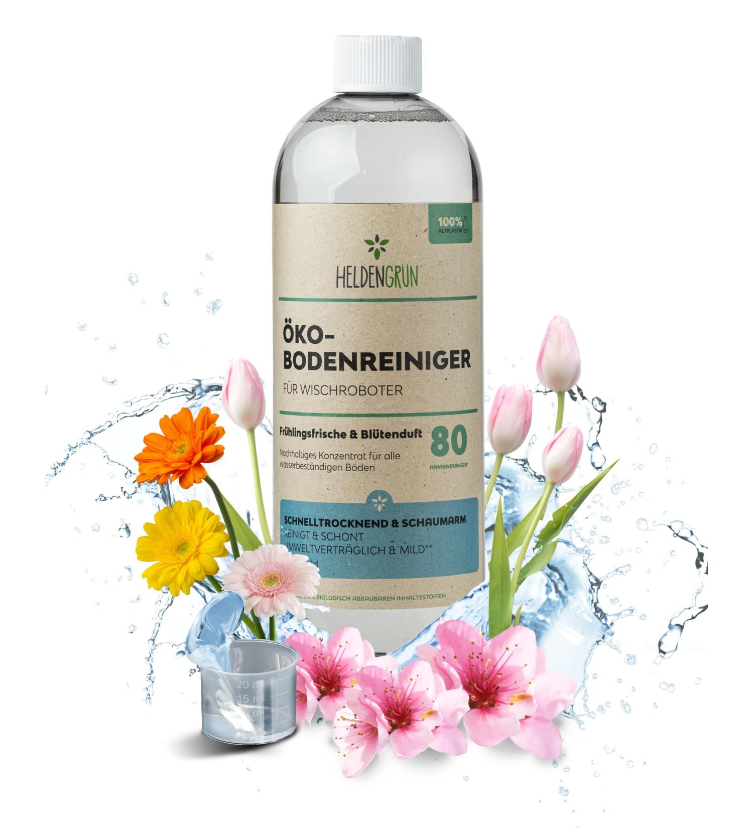 Buy Heldengr n KO Floor Cleaner for Moped Robots | Spring Freshness & Flower Scent | Streak-Free Quick-Drying Wipe | 1L Pack - International Shipping - Buy Online on GoSupps.com