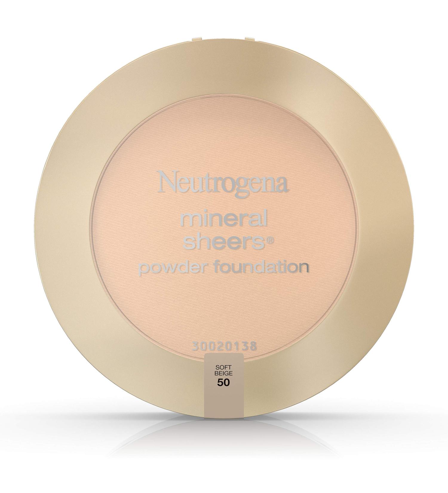 Neutrogena Mineral Sheers Powder Foundation Soft Beige 50 - 0.34 Ounce - Buy Online on GoSupps.com