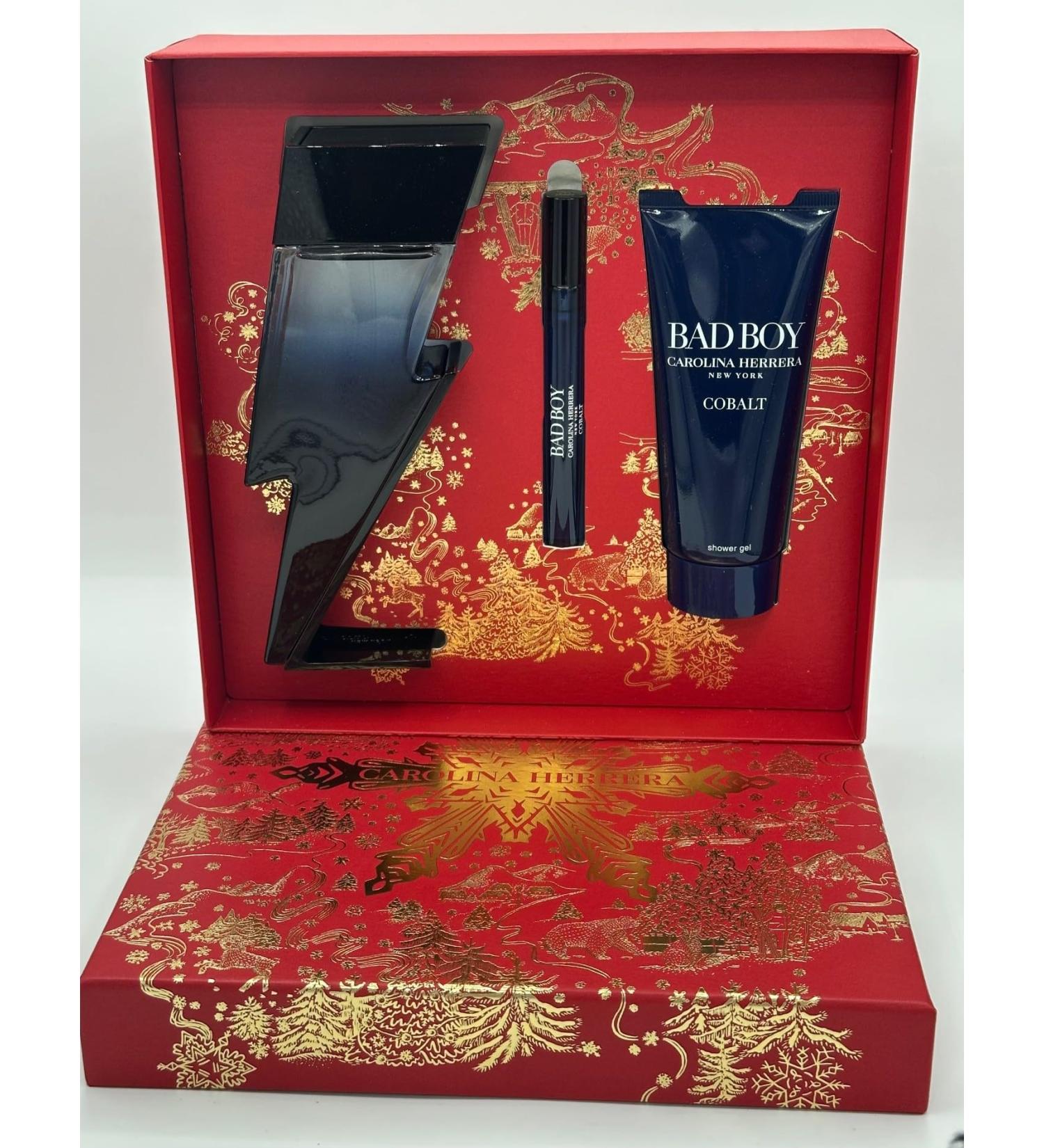 Carolina Herrera Bad Boy Cobalt 3pc Gift Set for Mens - Buy Online on GoSupps.com