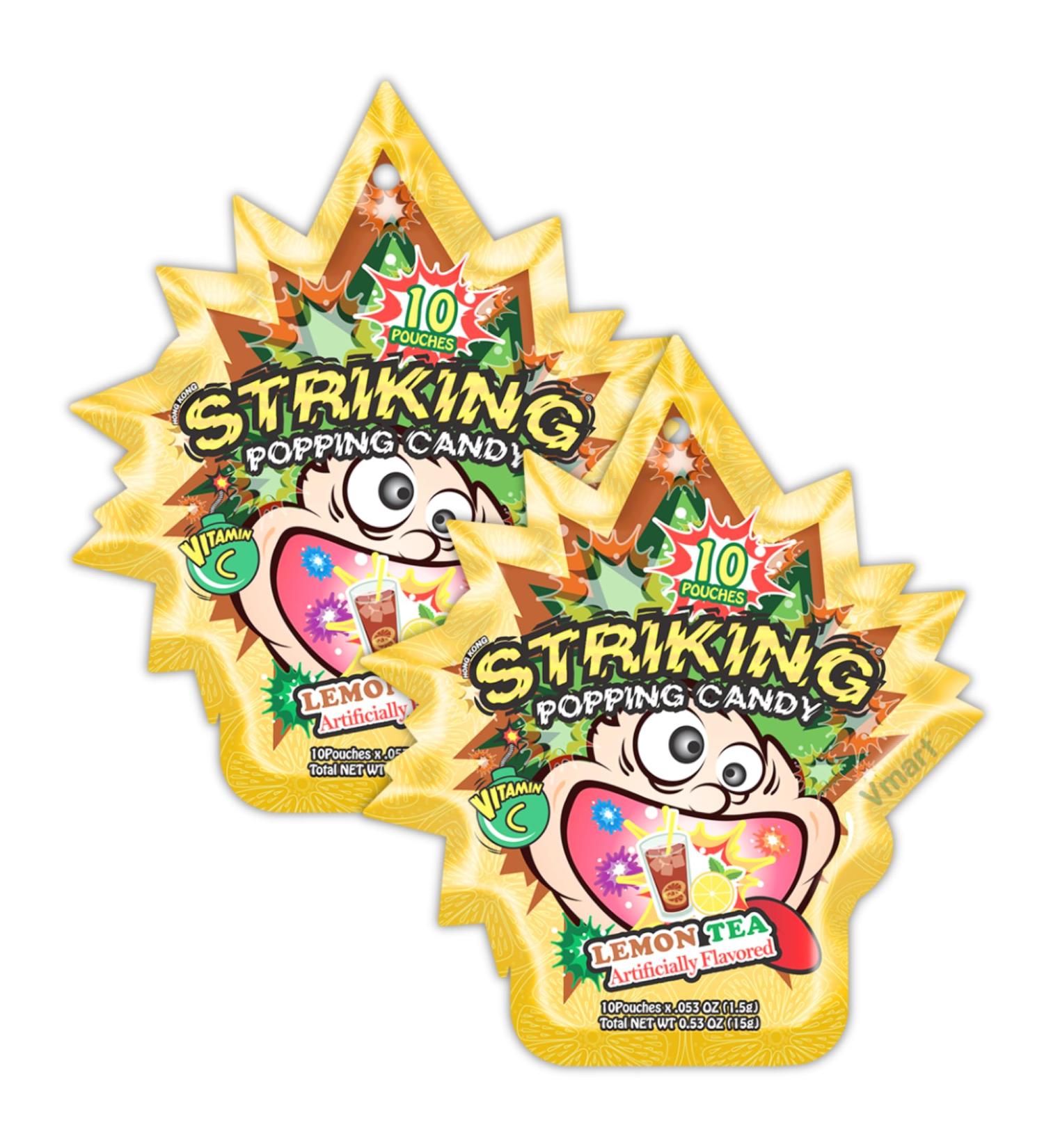 Striking Popping Candy Lemon Tea Flavour 15g (Pack of 2) - Buy Online on GoSupps.com