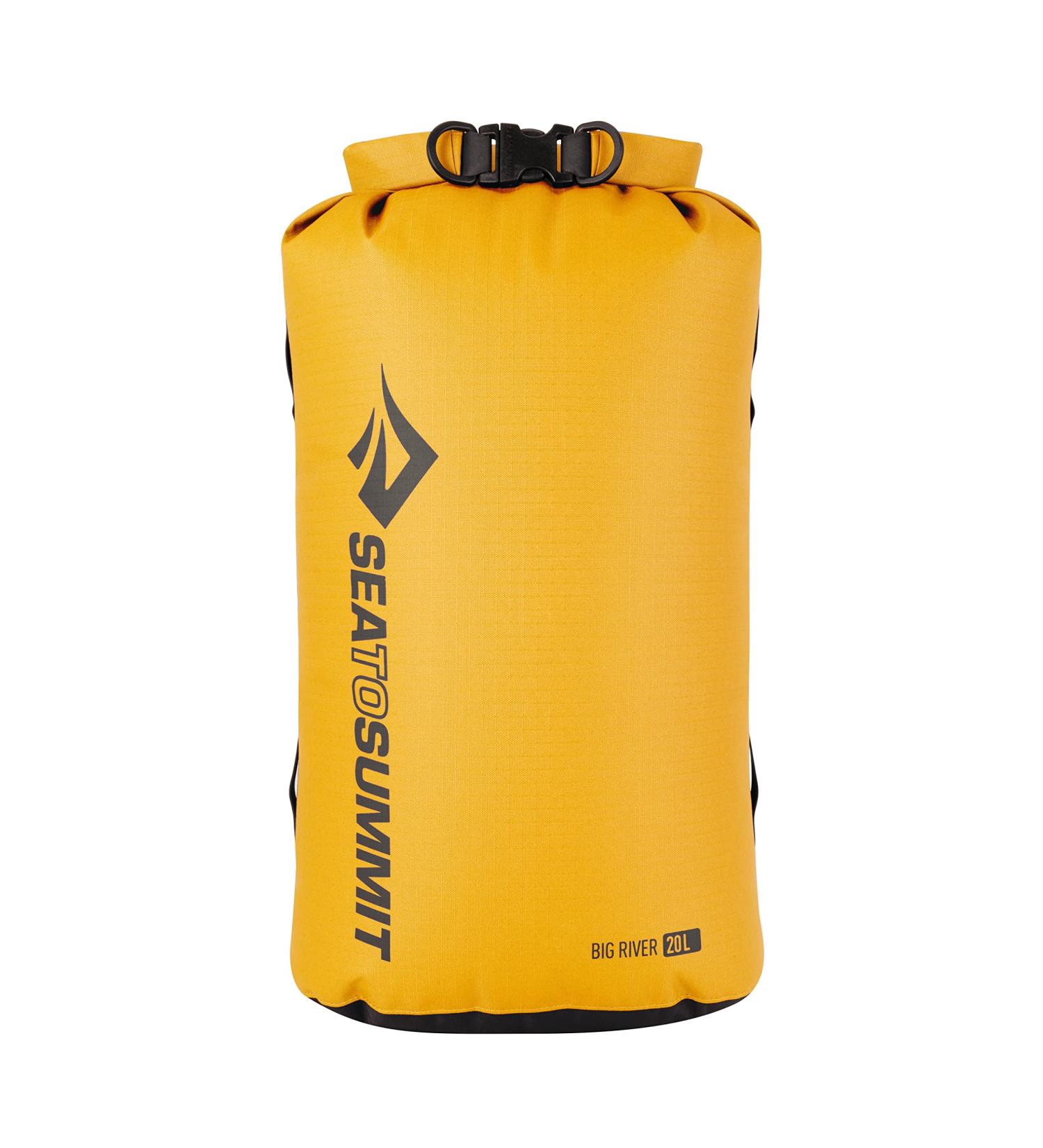Sea to Summit Big River Dry Bag 20L - Ultra-Durable Roll-Top Waterproof Storage (Yellow) - Buy Online on GoSupps.com