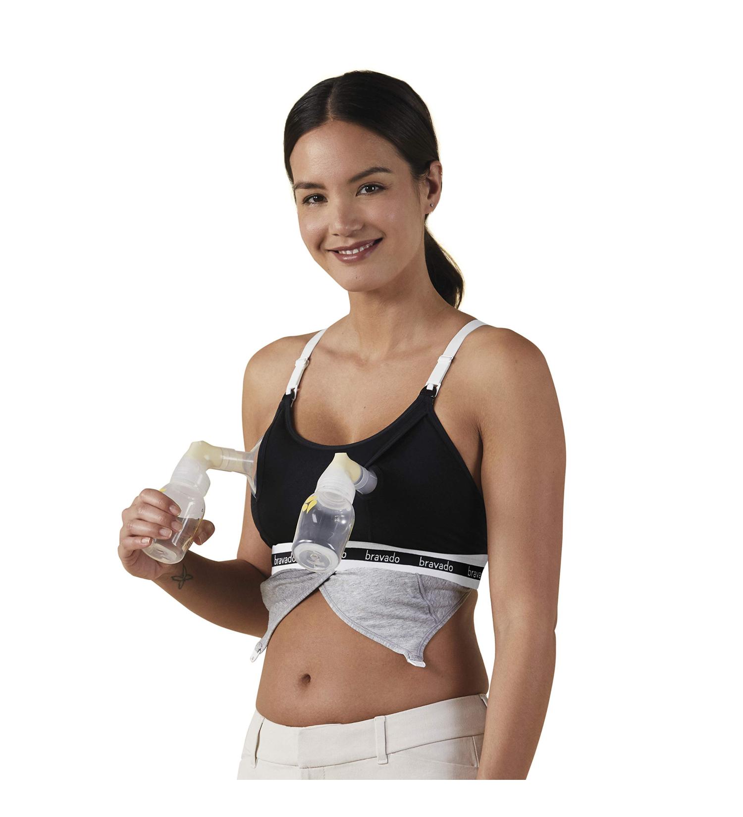 Bravado Women's Clip and Pump Maternity Bra - Black, Size S - Buy Online on GoSupps.com