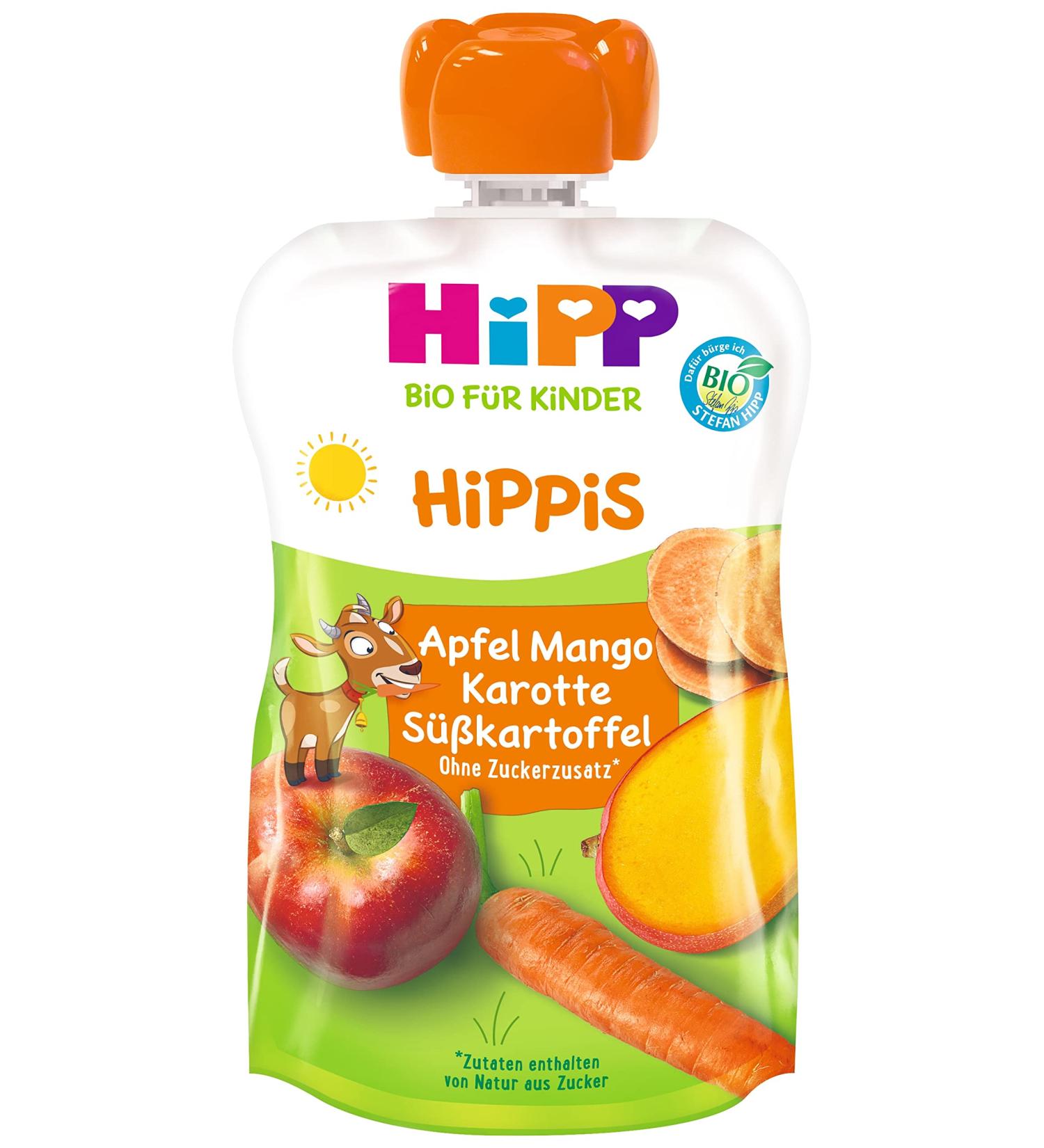 HiPP Apple Mango Sweet Potato Carrot - Bennie Bock 6-pack (6 x 100 g)