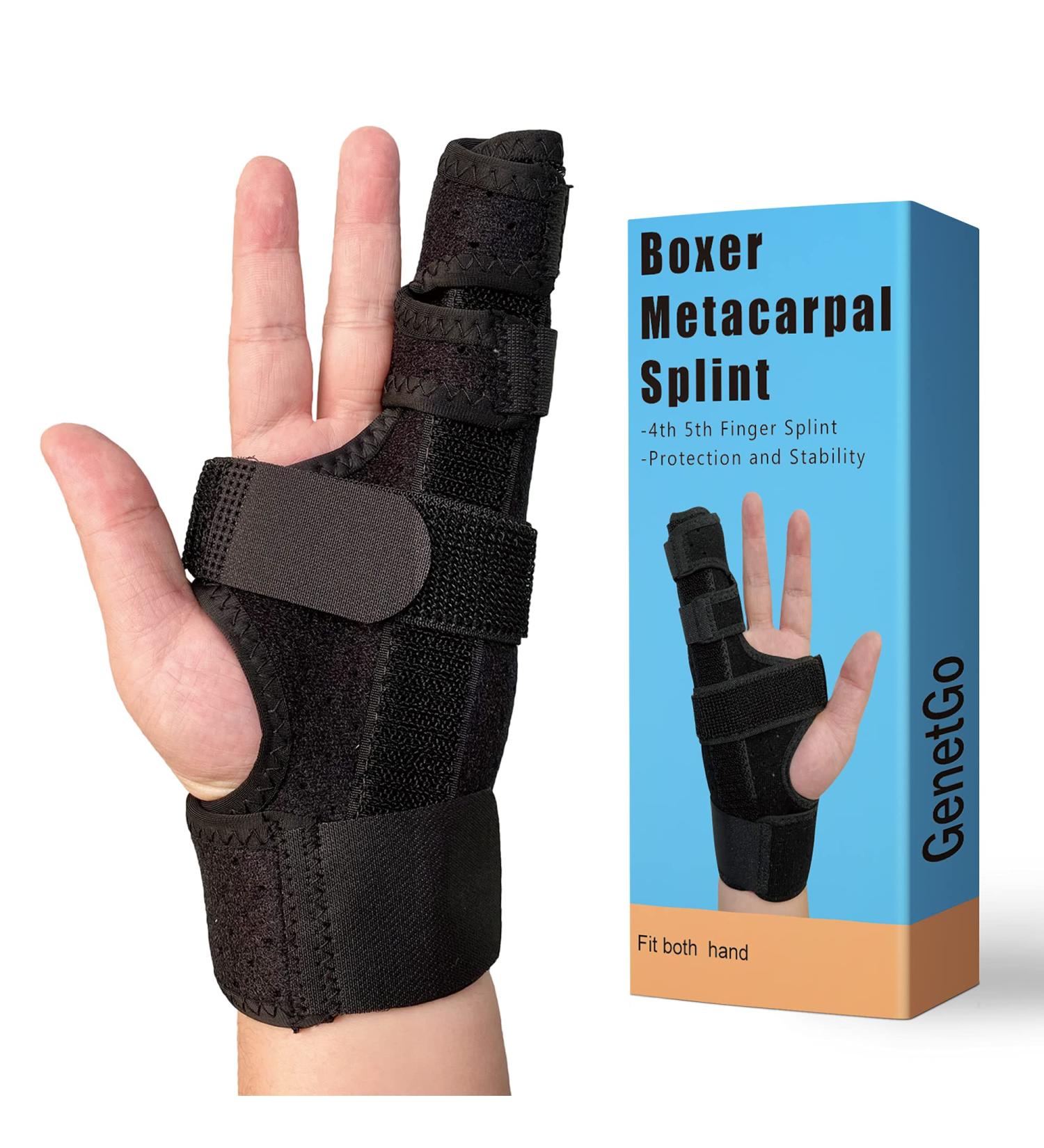 GenetGo Boxer Break Metacarpal Splint Brace - Small/Medium Finger Support - Buy Online on GoSupps.com