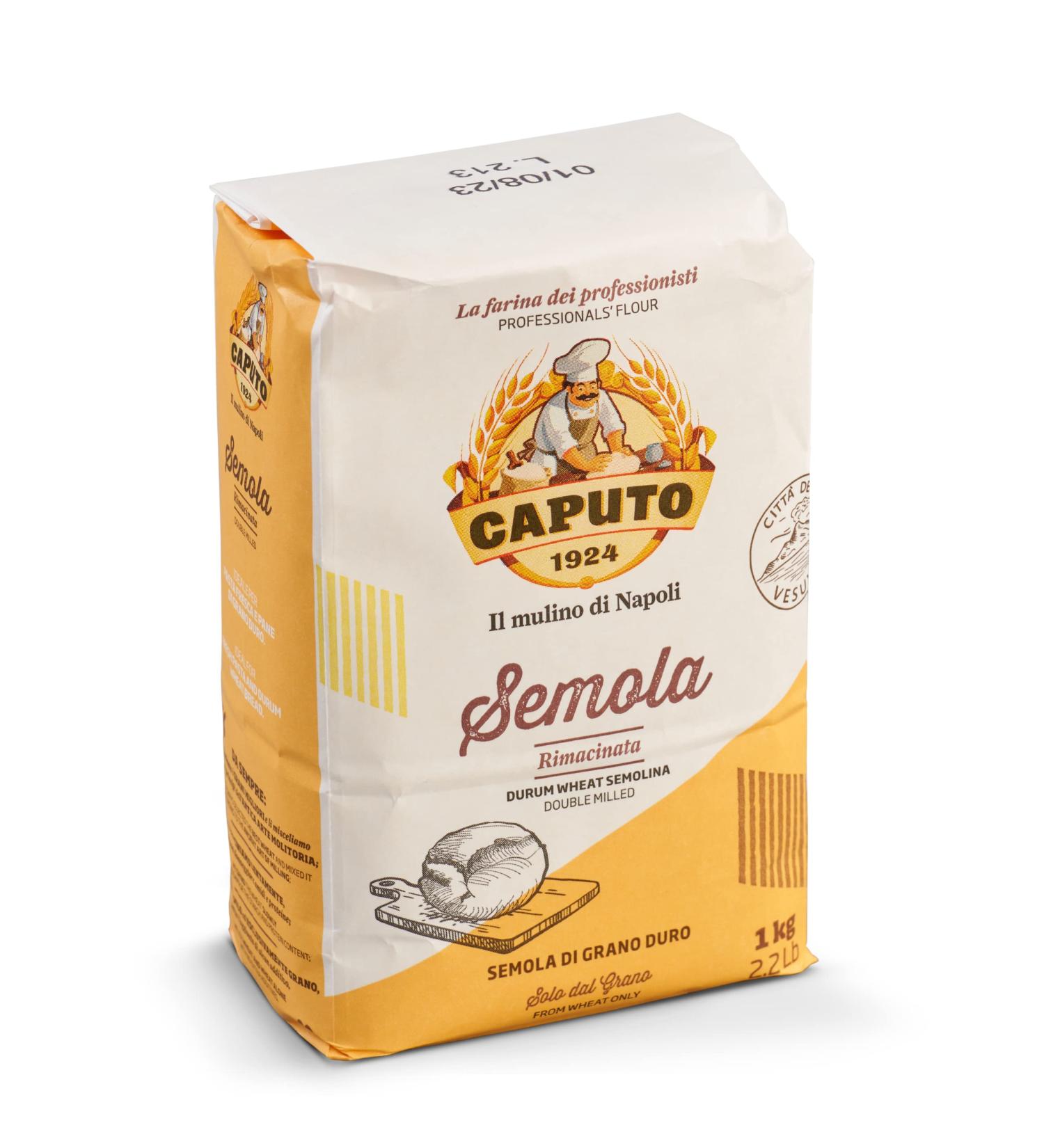 Buy Caputo Durum Wheat Semolina - Semola di Grano Duro Rimacinata (4 x 1 kg) for International Shipping - Premium Italian Pasta Flour - Buy Online on GoSupps.com