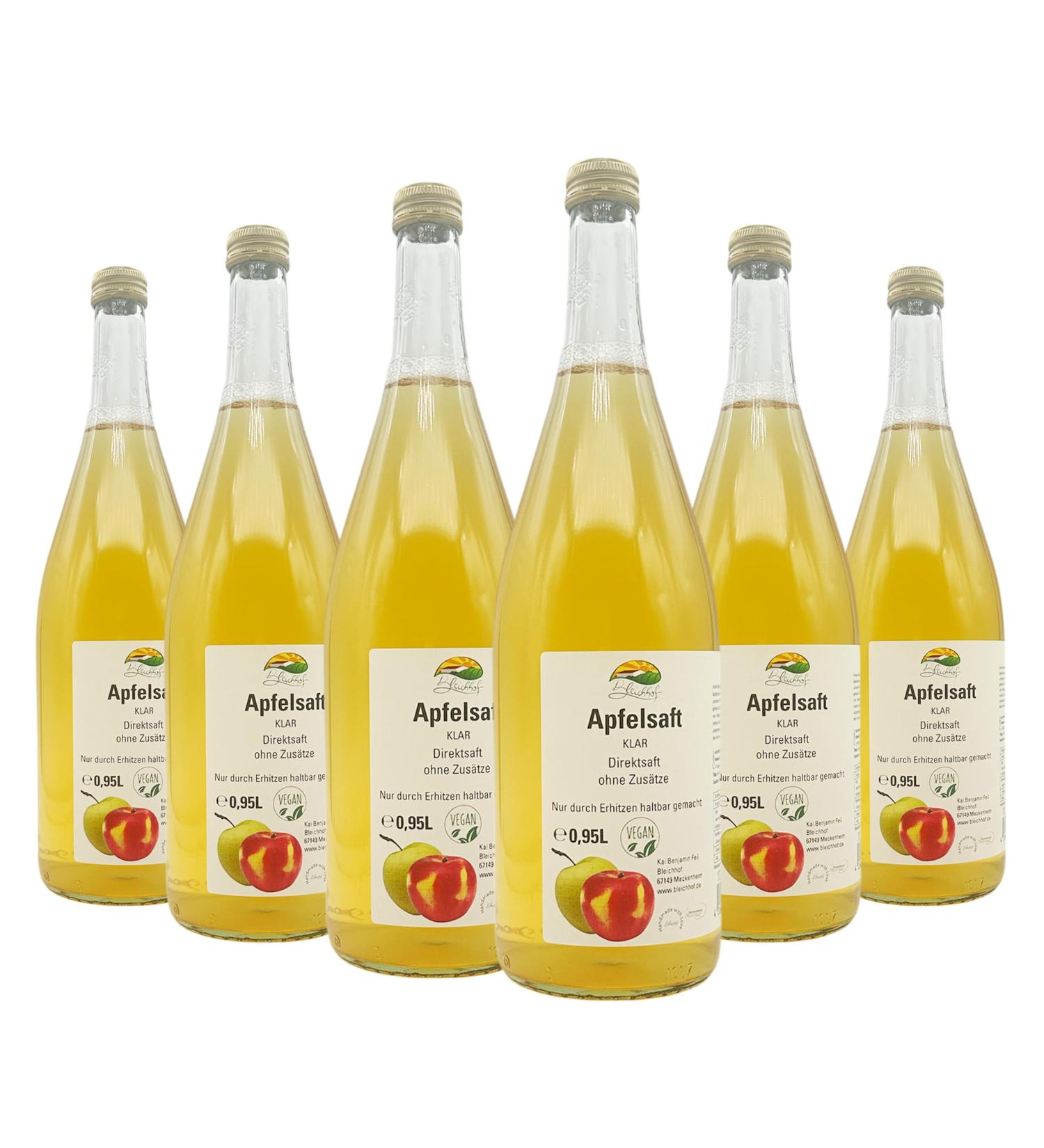 BLEICHHOF Apple juice clear direct juice vegan 6x095l - Buy Online on GoSupps.com