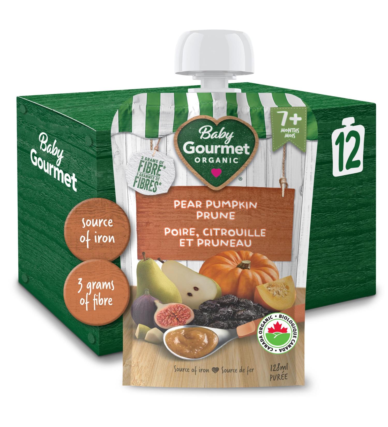 Baby Gourmet Organic Baby Food Puree Pear Pumpkin Prune Pear pumpkin prune NO - Buy Online on GoSupps.com