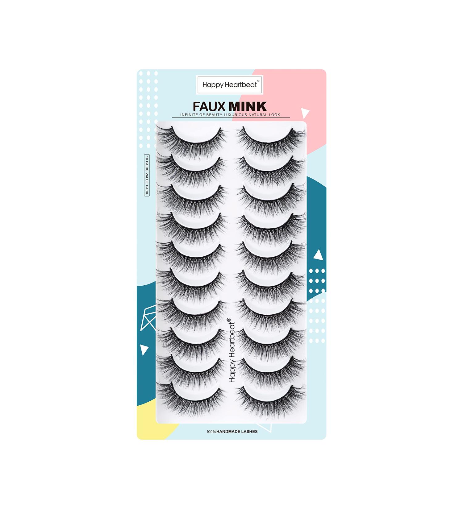 3D Cat-Eye Wispy False Eyelashes - Natural Fluffy & Reusable - Supernatural Faux Mink Heartbeat (H7) - Buy Online on GoSupps.com