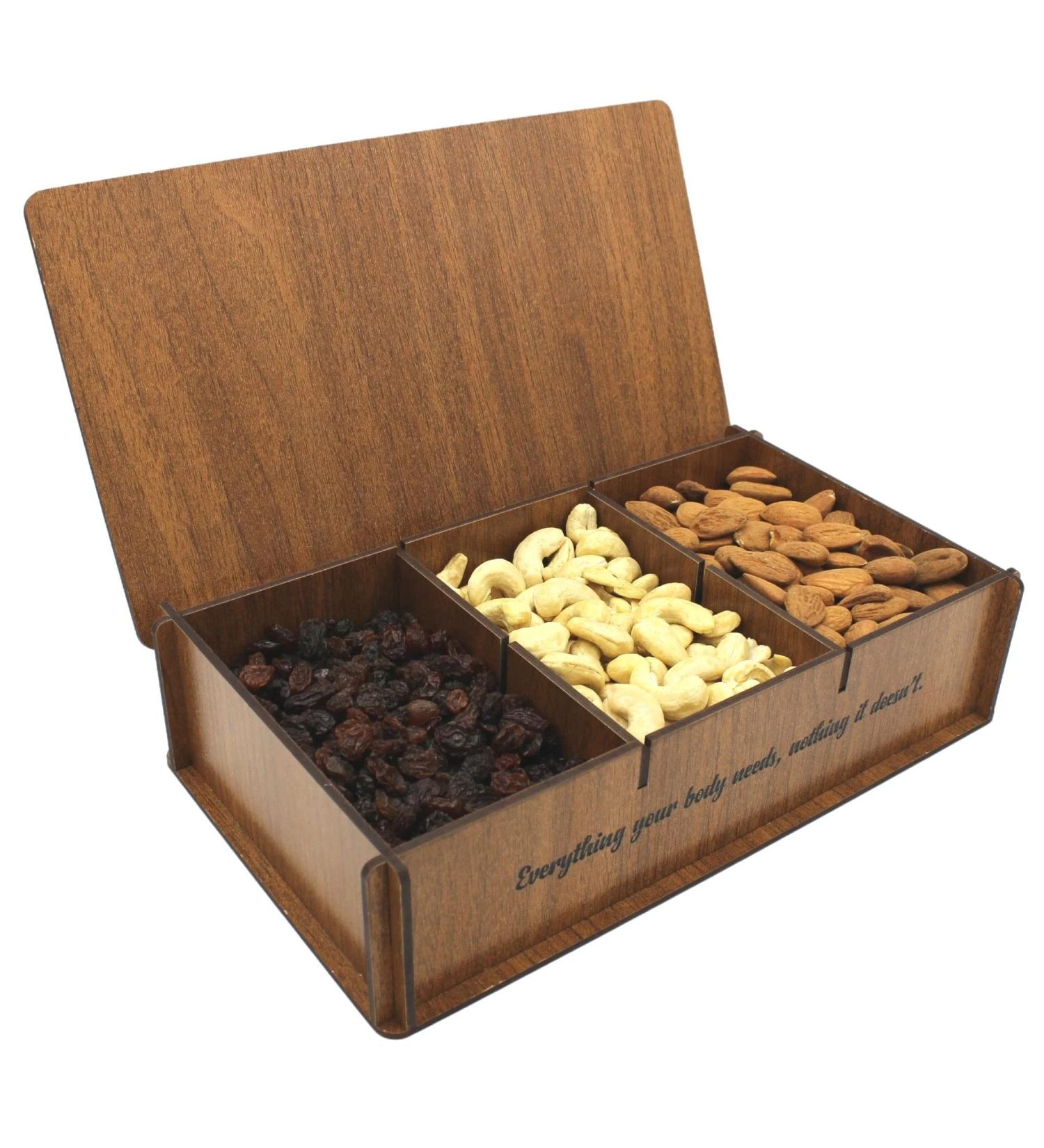 Organic Premium Royal Gift Box 3 - Cashews Almonds Raisins Cashew Almond Raisins 1.1 kg (Pack of 1) - Buy Online on GoSupps.com