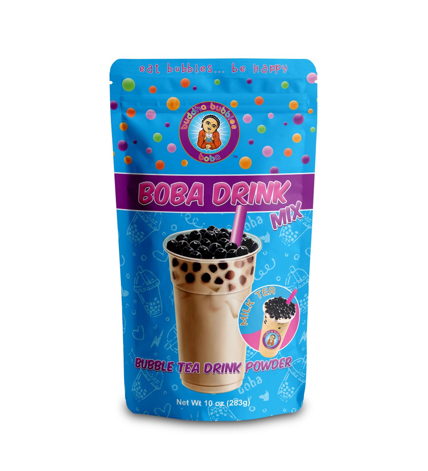 Milk Tea Boba Drink Mix by Buddha Bubbles Boba - 10oz (283g) - Buy Online on GoSupps.com