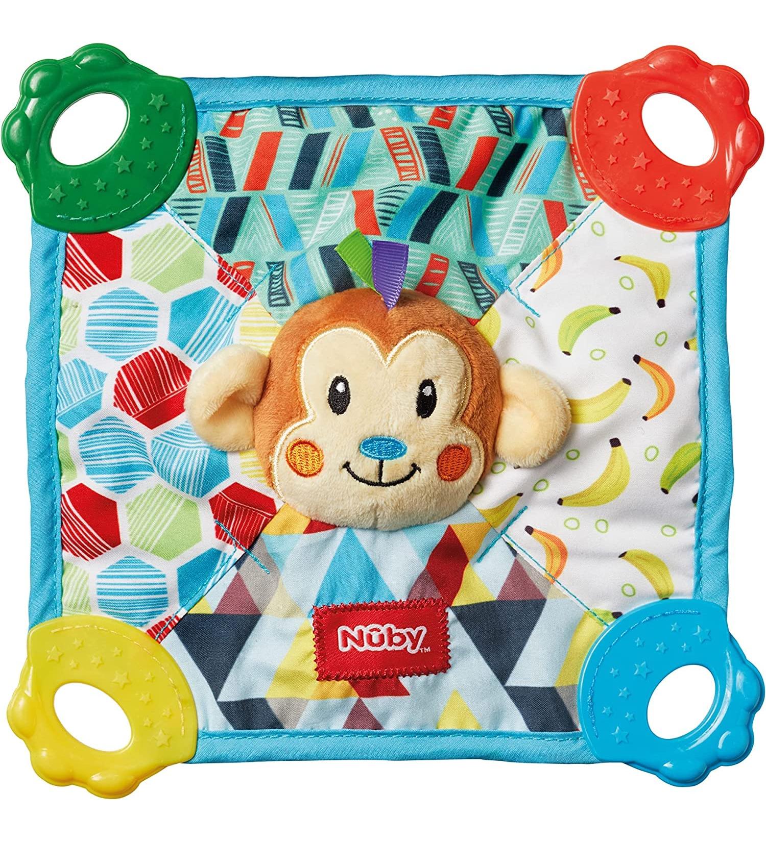 Nuby Teething Blankie - Assorted Styles | Soothing Teether for Babies - Buy Online on GoSupps.com