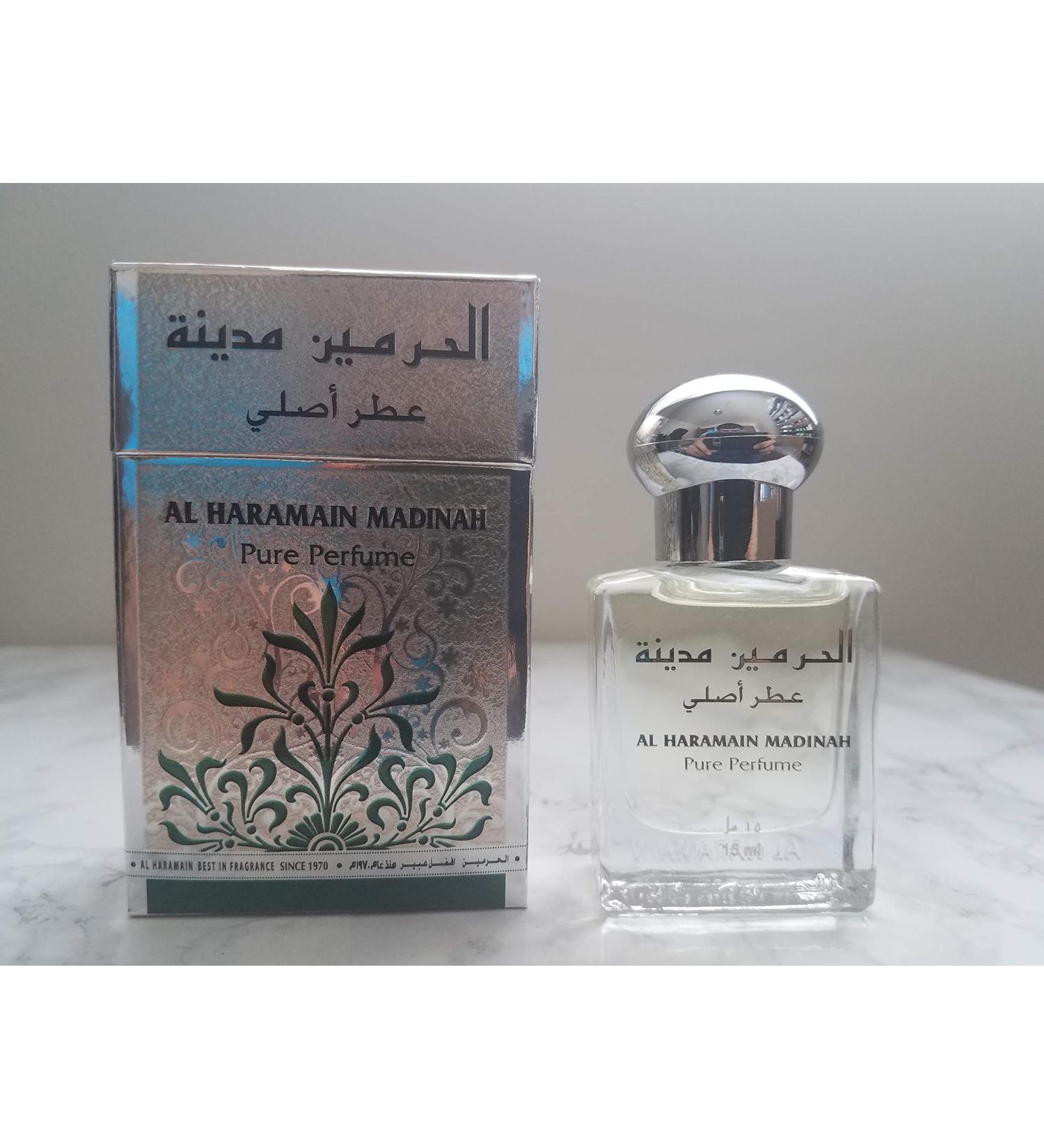 Al-Haramain Madinah Perfume Oil 15ml | Rose Geranium Davana Blossoms Bergamot Orange | by Al Haramain Cedar Floral Orange Sandalwood 0.51 Fl Oz (Pack of 1) - Buy Online on GoSupps.com