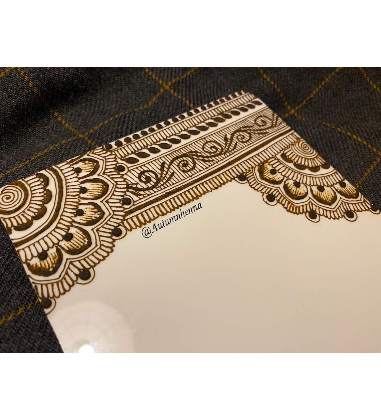 Henna Practice Board - Acrylic A5 size