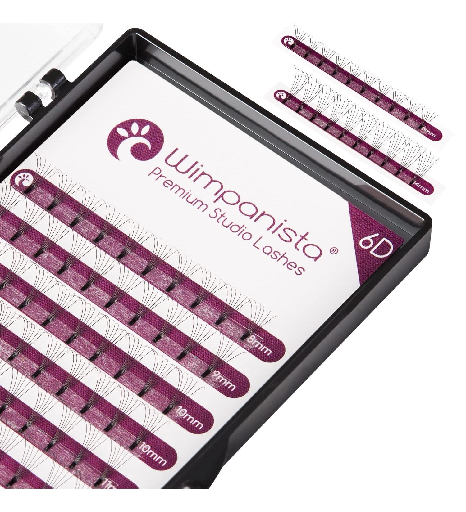 6D Volume Eyelashes C Curl - 0.07mm Thickness Mixed Lengths 8-14mm - Premium Eyelash Extensions for Glamorous Looks - Buy Online on GoSupps.com