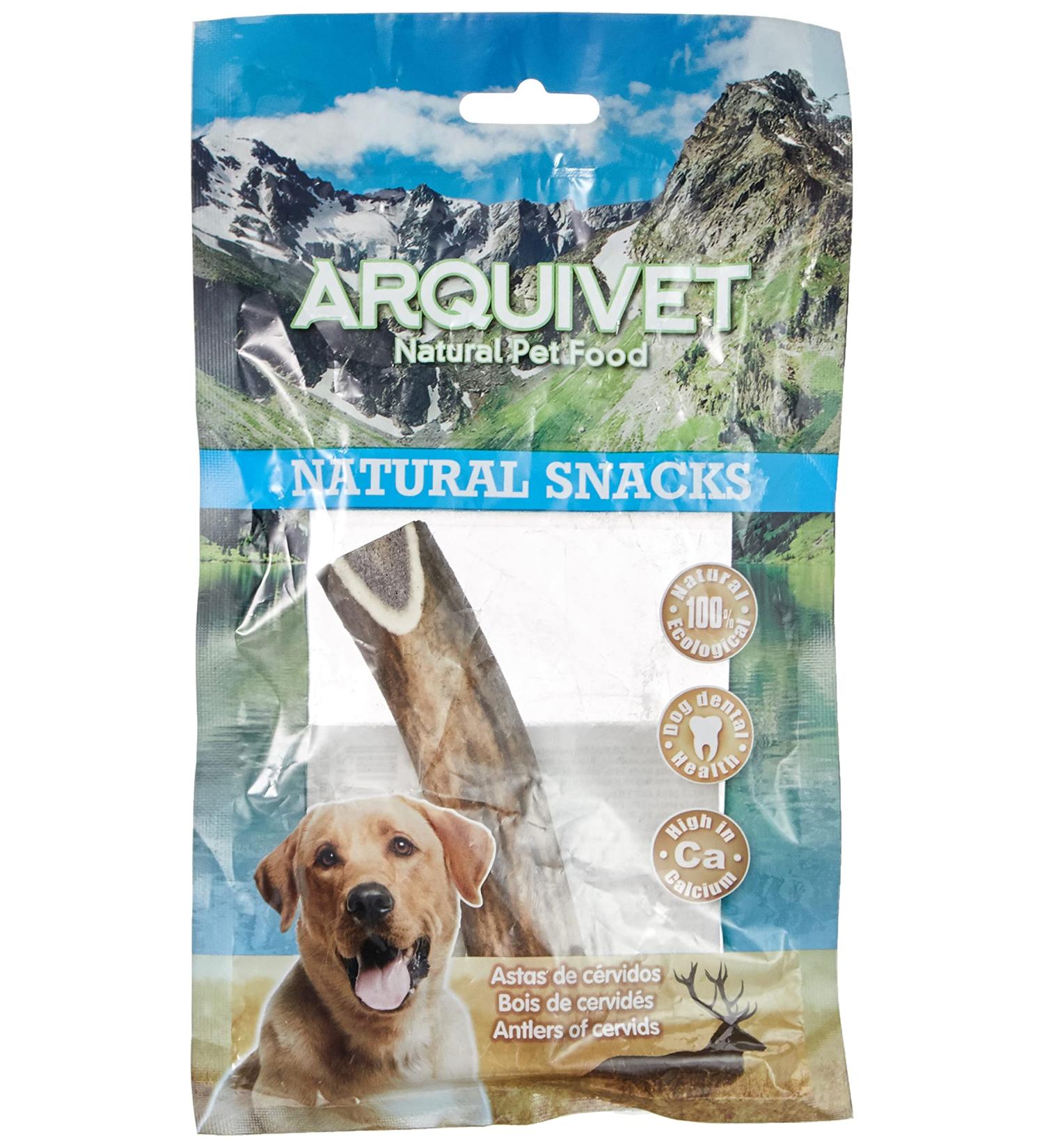 Arquivet Antler for Dogs - 100% Natural - Hypoallergenic Deer Pole - Chew Toy for Dogs - S (25-50g) - Buy Online on GoSupps.com
