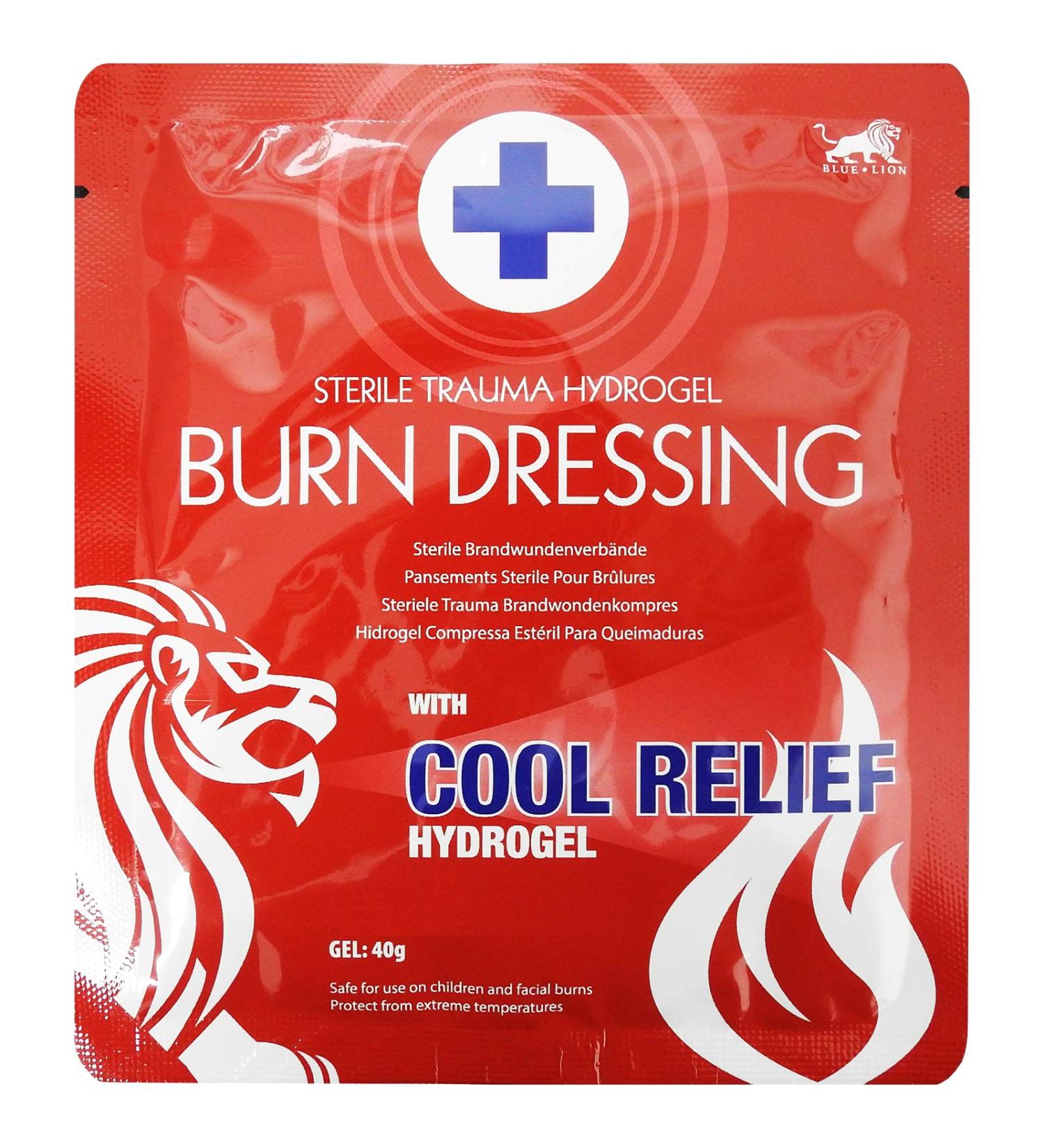 Full Box 20 Large 20cm Blue Lion Sterile Trauma Burncare Burns Scalds Care Dressing Hydrogel Pad - Buy Online on GoSupps.com