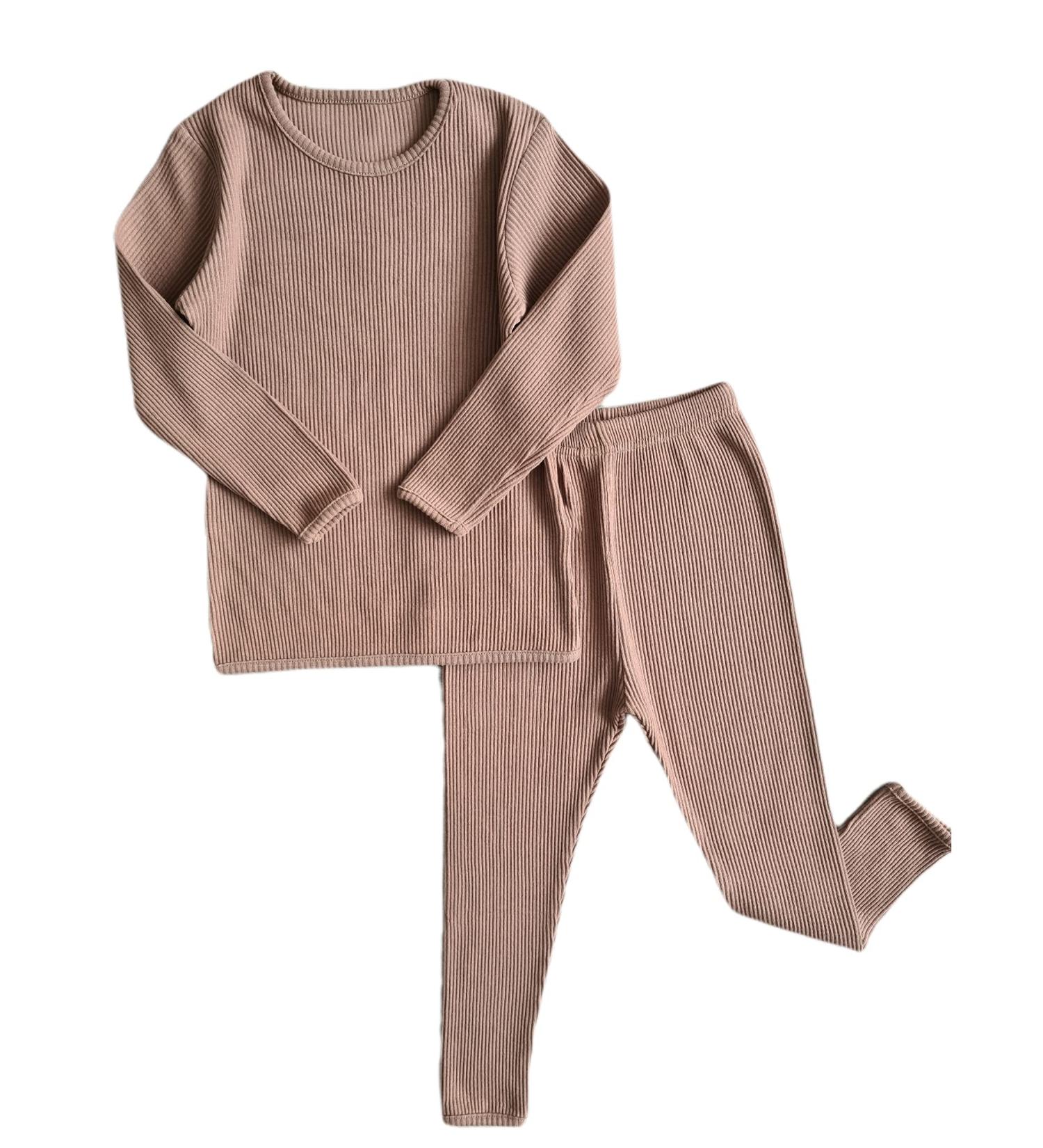 DreamBuy 20 Colours Ribbed Pyjama 2-3 Years Biscuit - Unisex Baby, Boys, Girls, Women, Men Loungewear - Buy Online on GoSupps.com