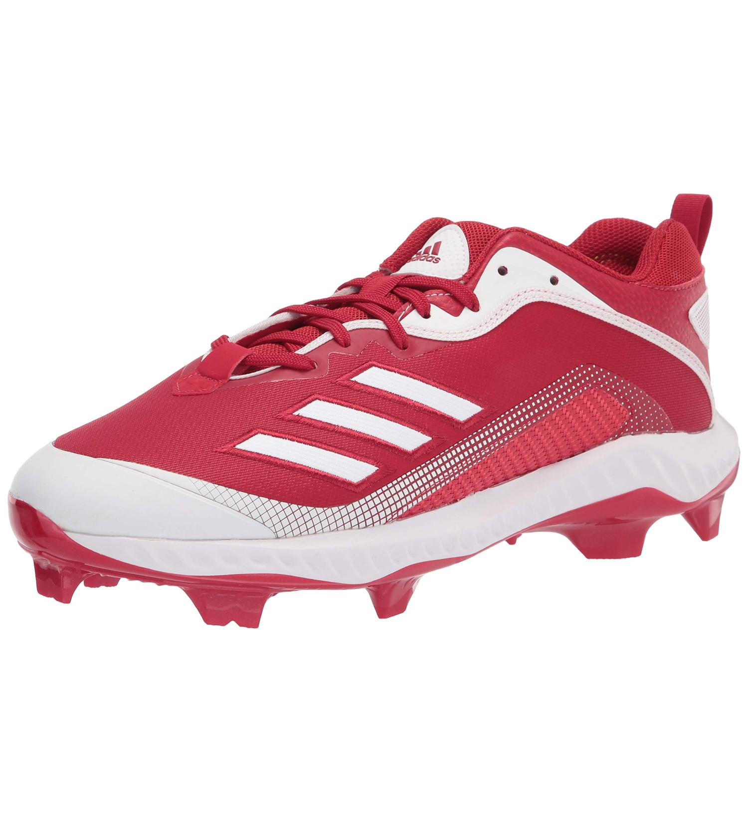 adidas Men's Fv9364 Baseball Shoe 11 - Power Red/White/White | Lightweight & Durable - Buy Online on GoSupps.com