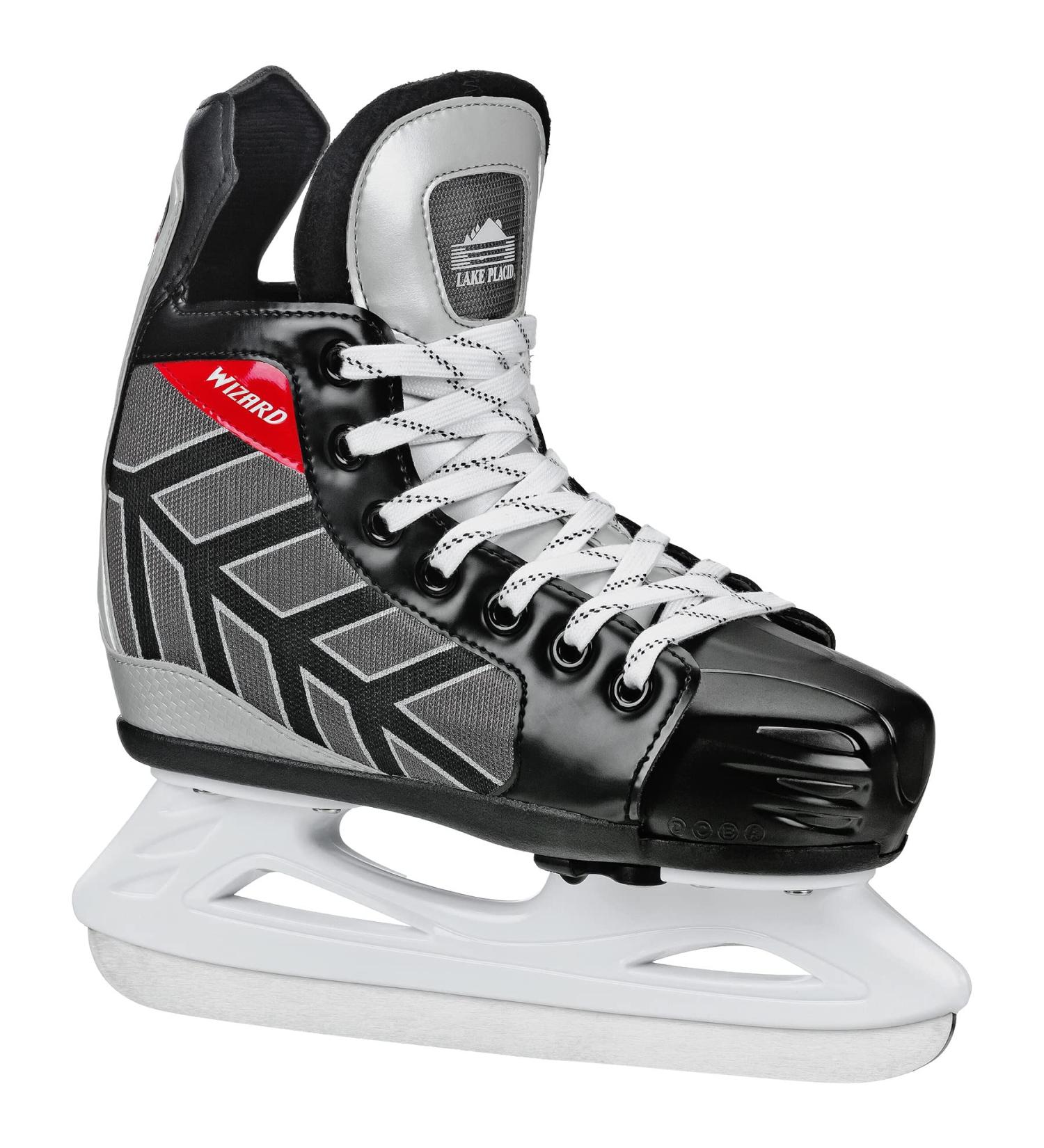 Lake Placid Wizard 400 Boys Adjustable Ice Skate - Medium (13J-3) Black - Buy Online on GoSupps.com