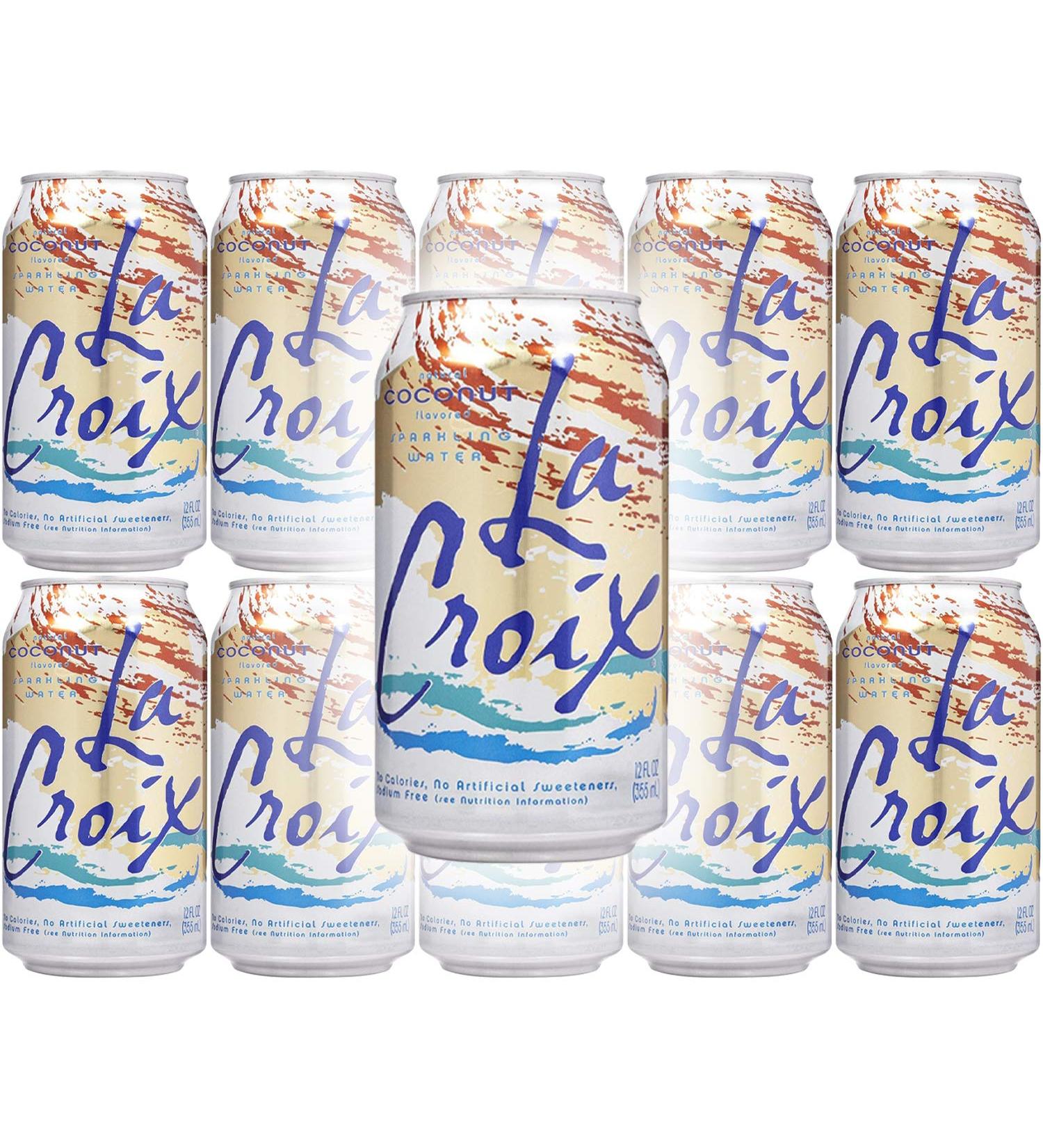 La Croix Coconut Naturally Essenced Flavored Sparkling Water, 12 oz Can (Pack of 10, Total of 120 Oz) 12 Fl Oz (Pack of 10)