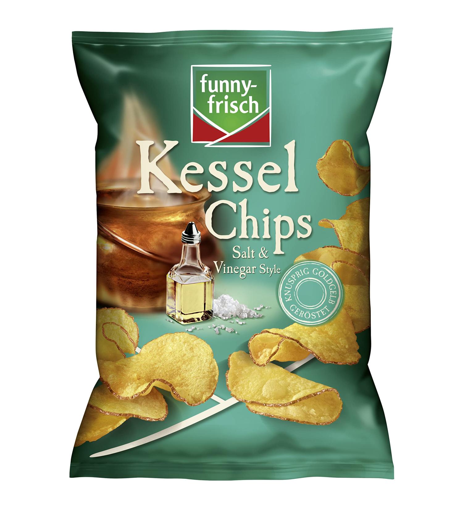  Funny-Frisch funny-frisch Kessel Chips Salt & Vinegar Kettle 120g - Buy Online on GoSupps.com