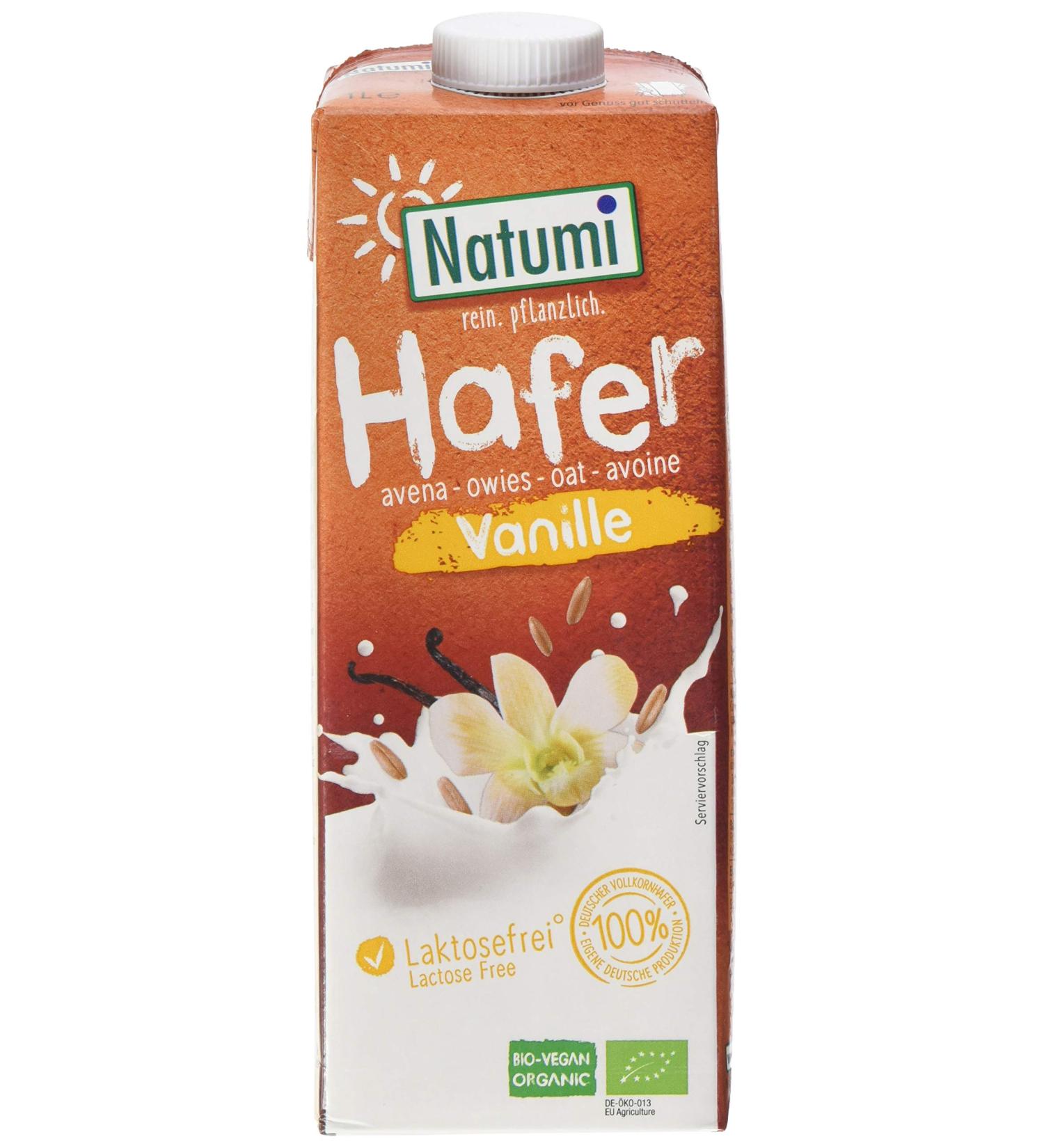 Buy Natumi Unsweetened Organic Oat Drink Vanilla - 1L Pack of 12 | International Shipping Available - Buy Online on GoSupps.com