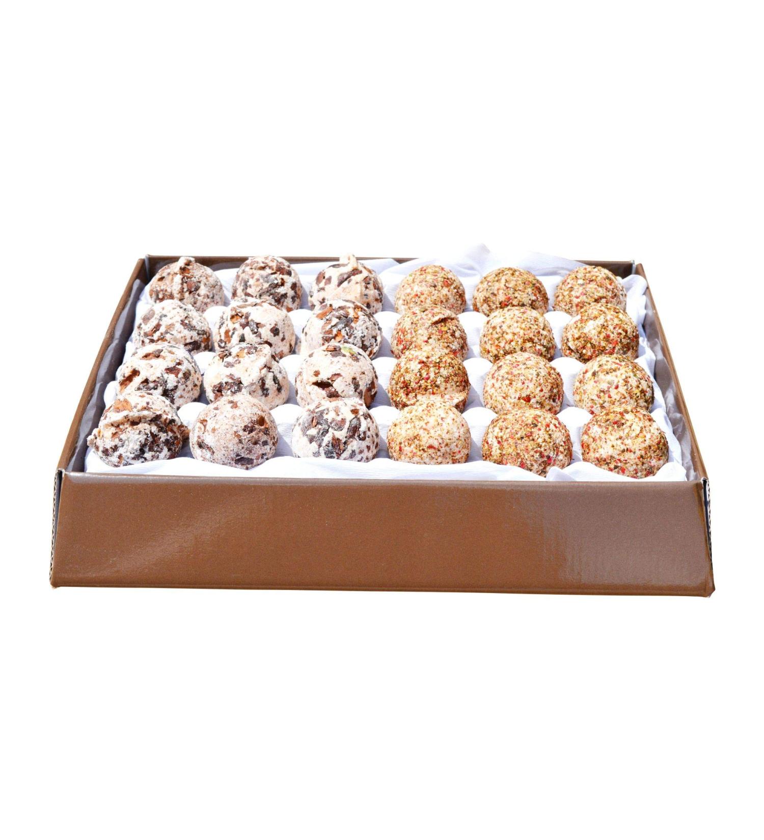 Organic Bath Chocolates Gift Set 24 pcs Vegan Chocolate and Cranberry Highest Quality - Handmade Bath Bombs from Austria