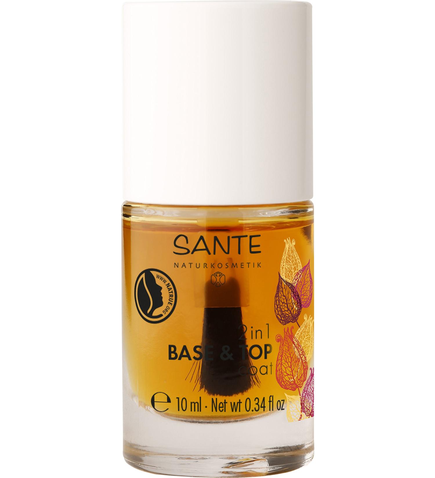 Sante Naturkosmetik 2in1 Base & Top Coat 10ml - Vegan, Organic Extracts - Buy Online on GoSupps.com