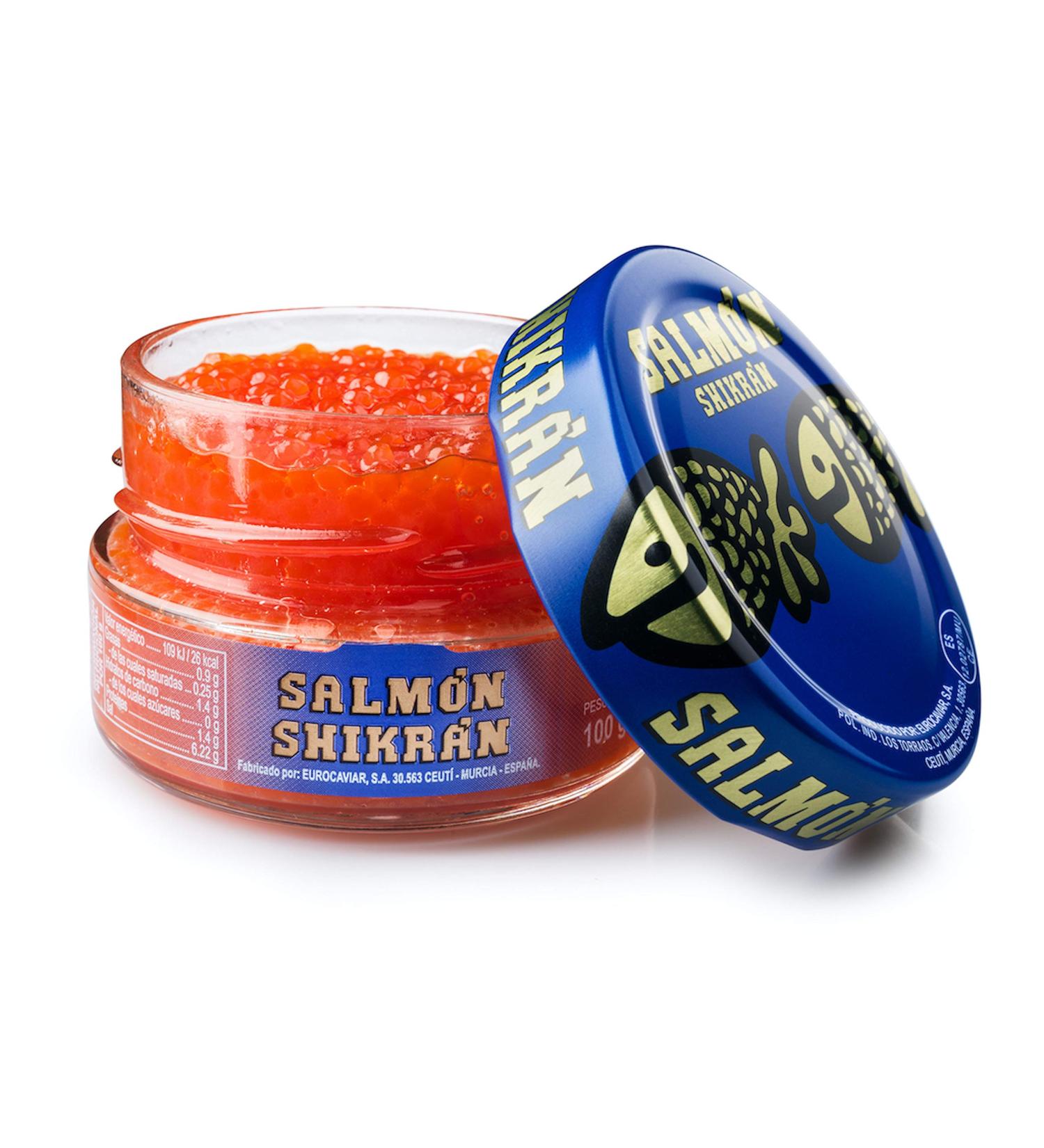 Eurocaviar Shikran Smoked Salmon Caviar Pearls 3.52 oz (100g) - Buy Online on GoSupps.com