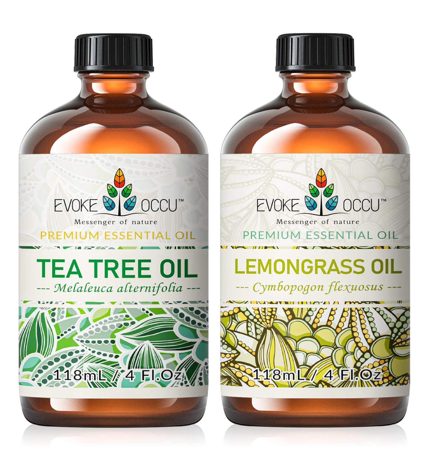 EVOKE OCCU Tea Tree Essential Oil and Lemongrass Essential Oil - 4 Fl Oz - Buy Online on GoSupps.com