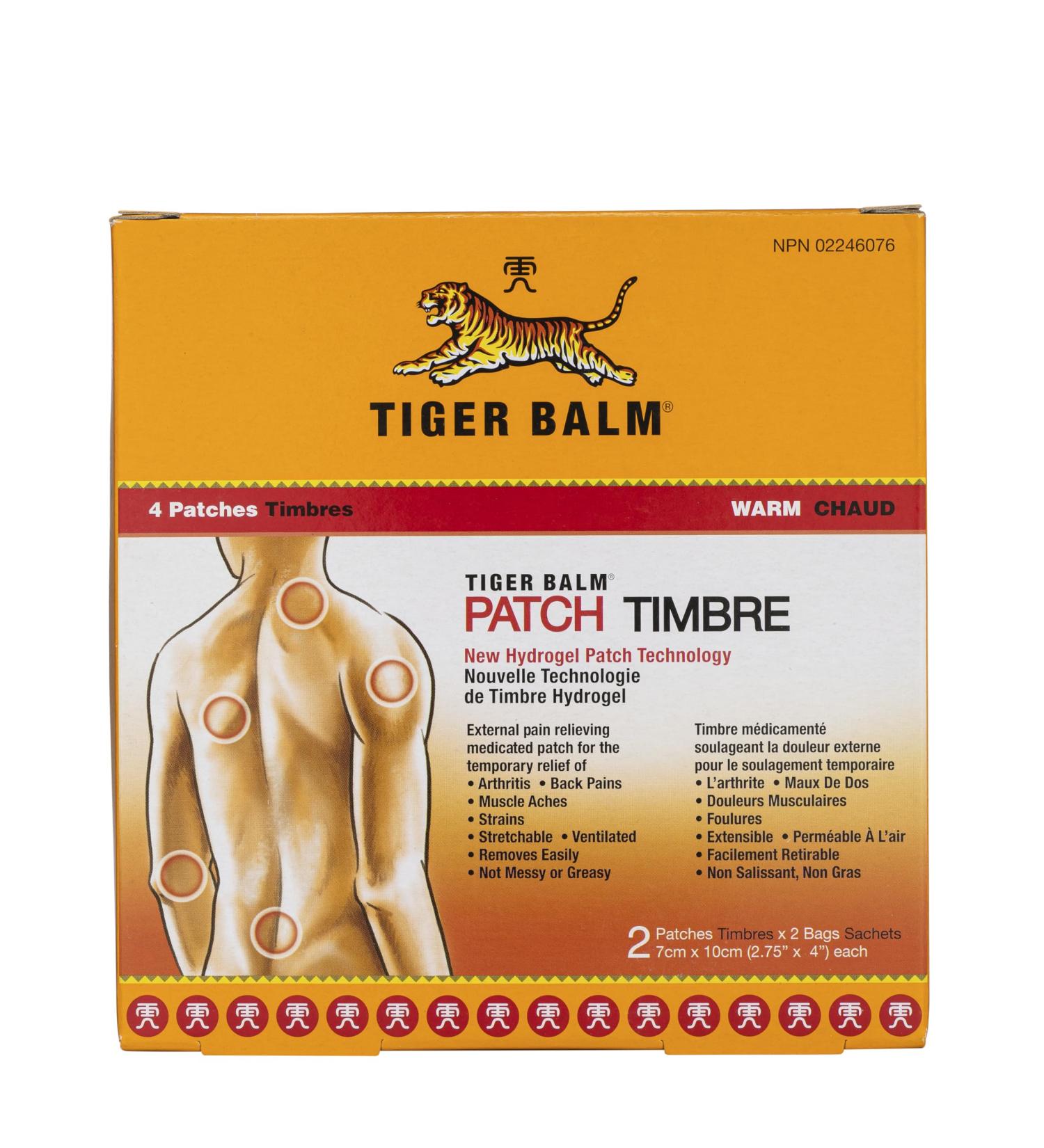 Tiger Balm Pain Relieving Patch - Buy Online on GoSupps.com