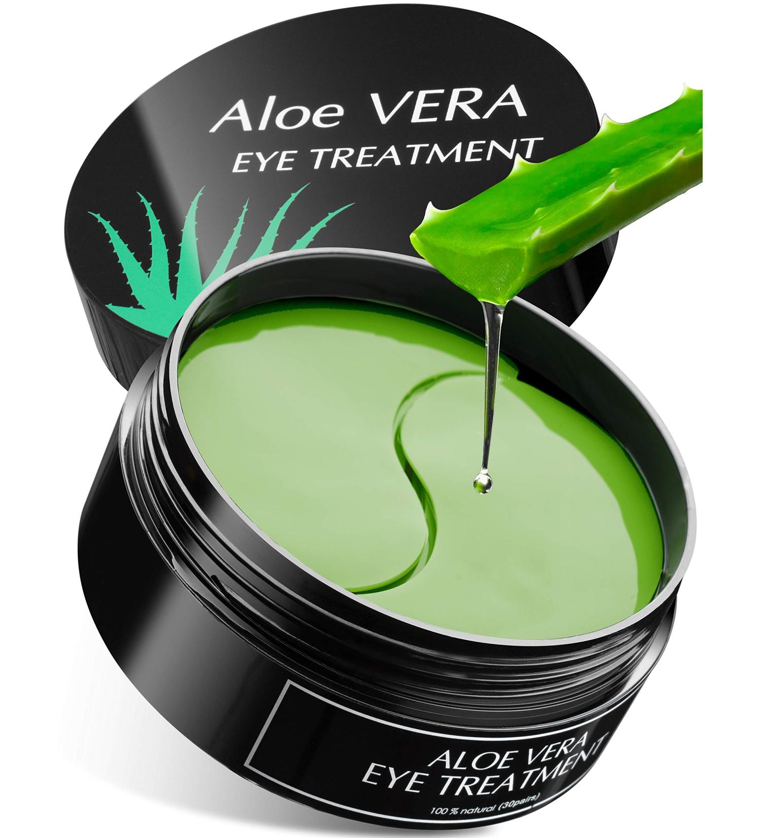 30 Pairs Aloe Vera Eye Treatment Mask - Reduces Puffiness, Wrinkles, Dark Circles & Bags - Moisturizes, Anti-Aging Hydrogel Pads with Collagen - Buy Online on GoSupps.com