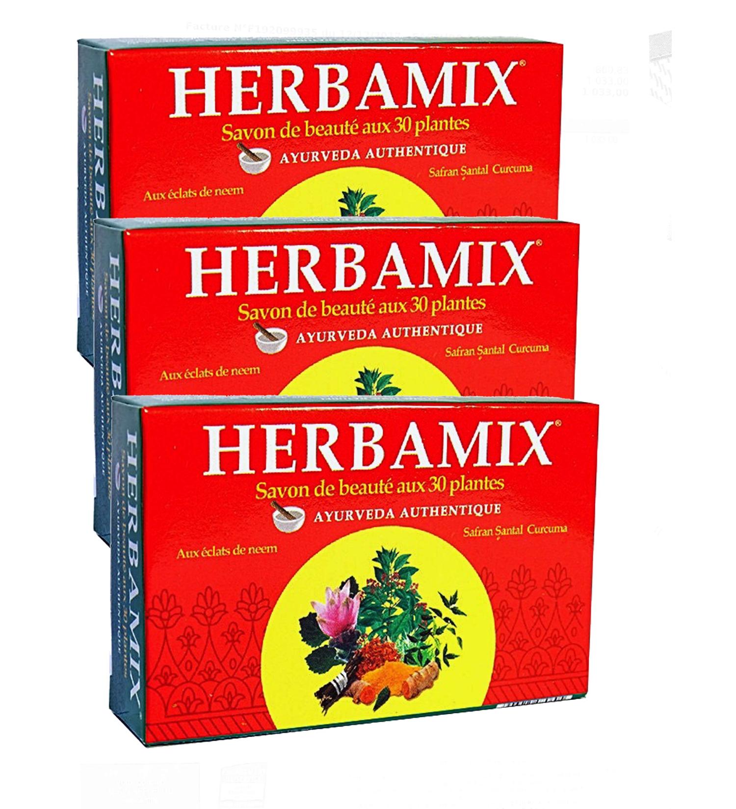 Kerala HERBAMIX Beauty soap with 30 plants 3 x 125 GRS - Buy Online on GoSupps.com