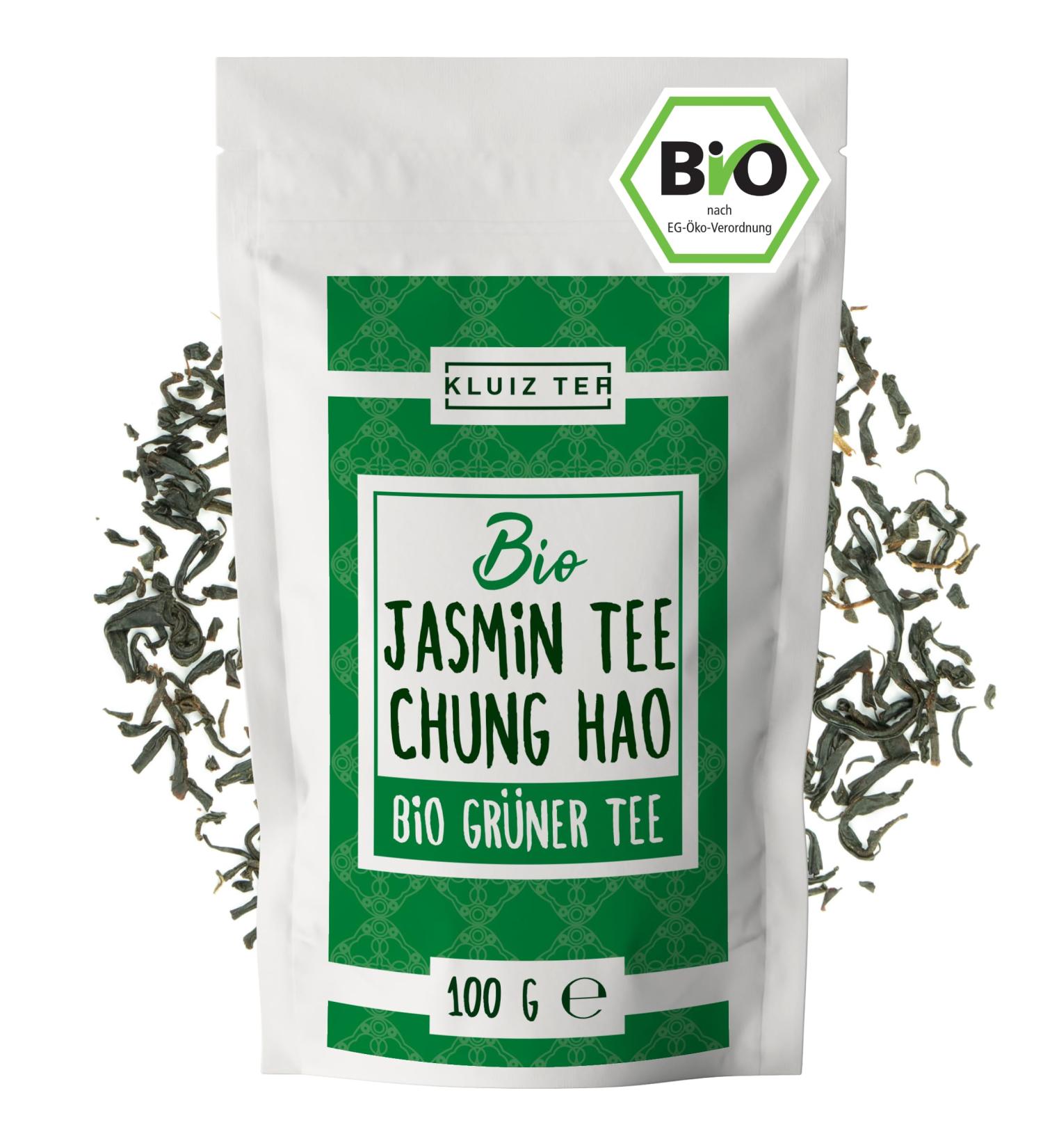 Organic Jasmine Tea Chung Hao - 100g Premium Organic Green Tea | Buy KLUIZ Organic Jasmine Green Tea Online - Buy Online on GoSupps.com