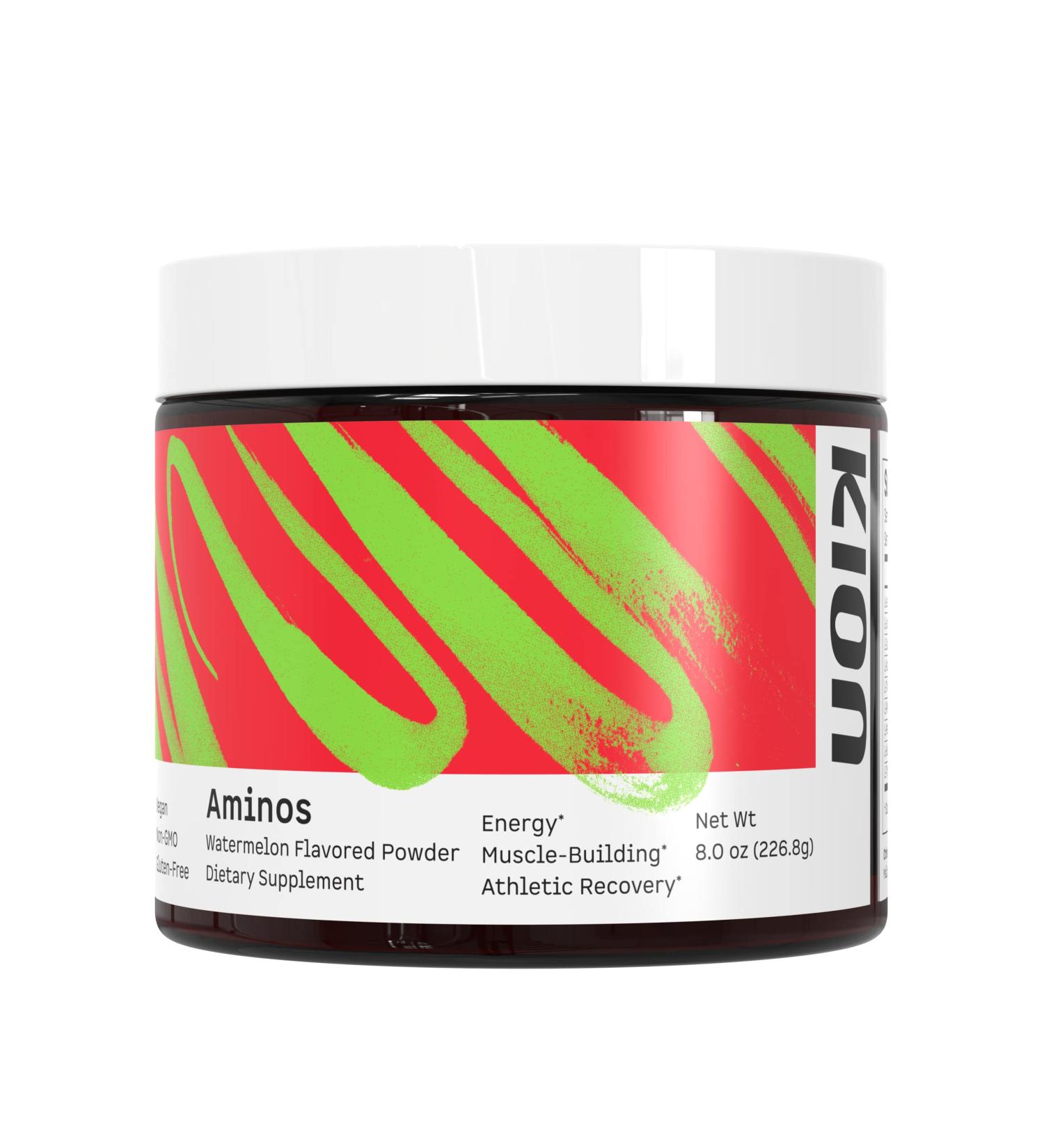 Kion Essential Amino Acids Powder - Muscle Recovery & Energy Boost - Watermelon Flavor - 30 Servings - Buy Online on GoSupps.com