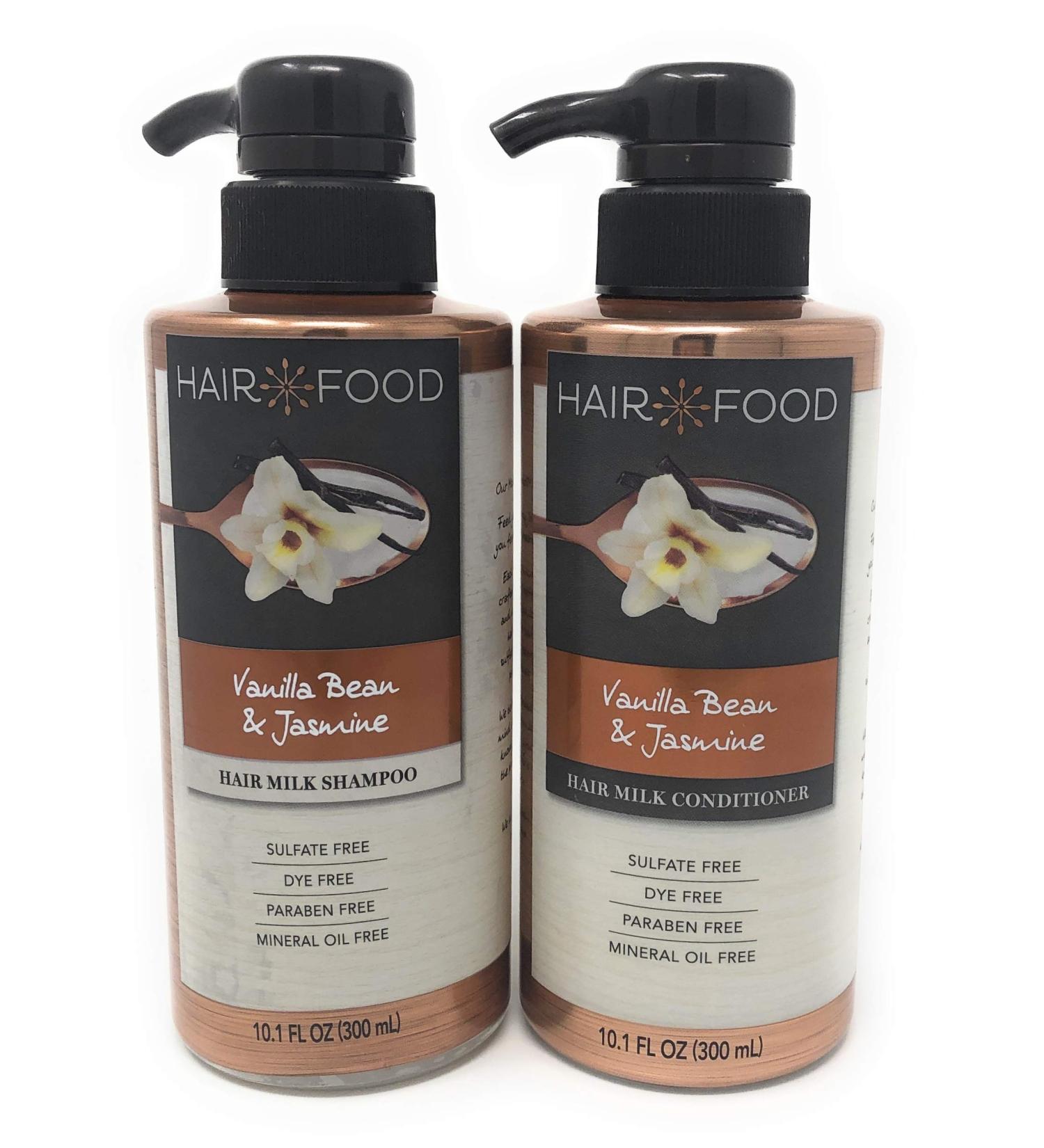 Vanilla Bean & Jasmine Hair Milk Shampoo and Conditioner Set 10.1 oz - Sulfate, Dye, Paraben, and Mineral Oil Free - Buy Online on GoSupps.com