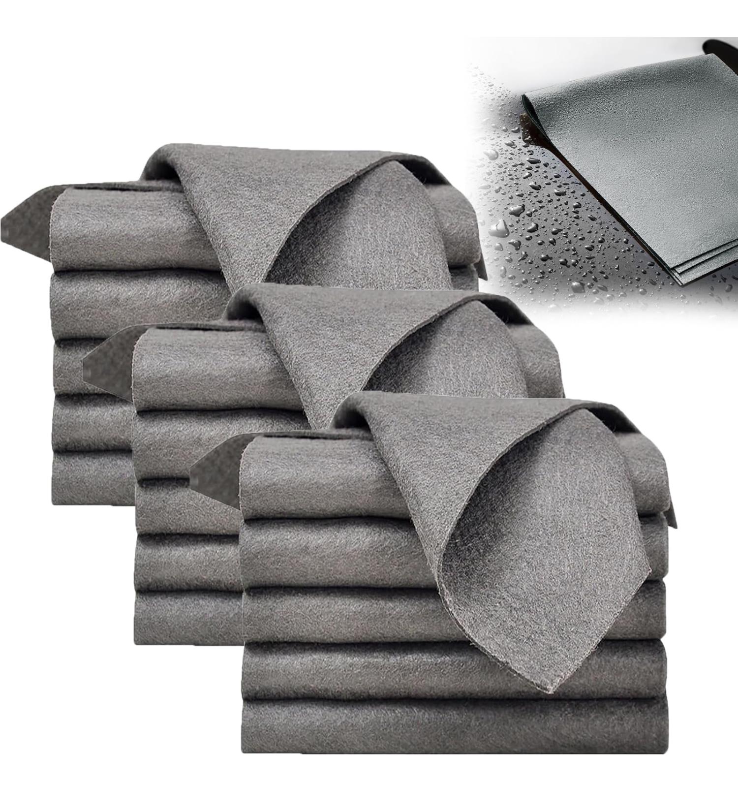 Sparklean Streak Free Microfiber Magic Cleaning Wipes Reusable Thickened Magic Cleaning Cloth Thickened Magic Cleaning Cloth for Home Window Mirror Glass and Cars (15pcs) - Buy Online on GoSupps.com